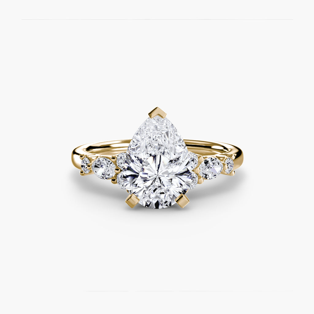 Floral Accent Solitaire
