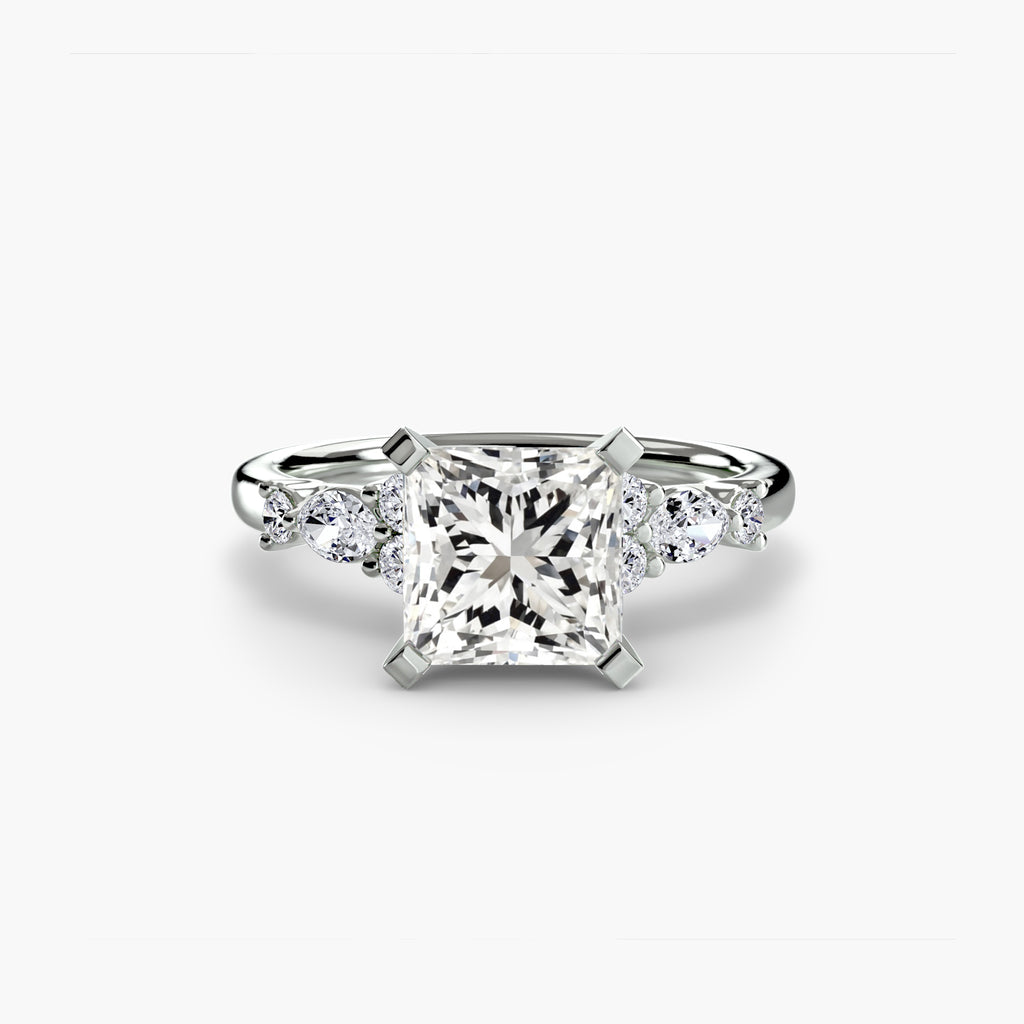 Floral Accent Solitaire