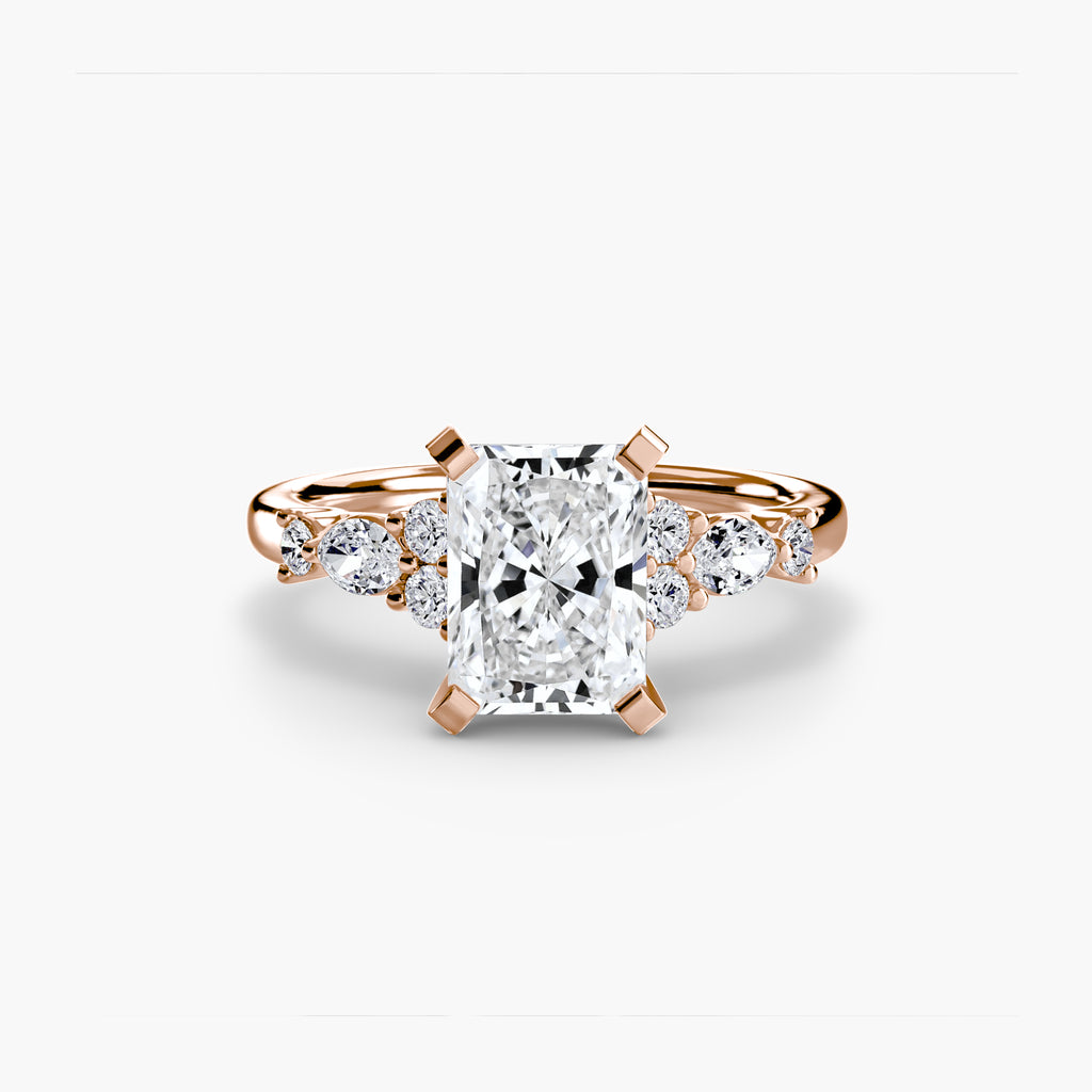 Floral Accent Solitaire