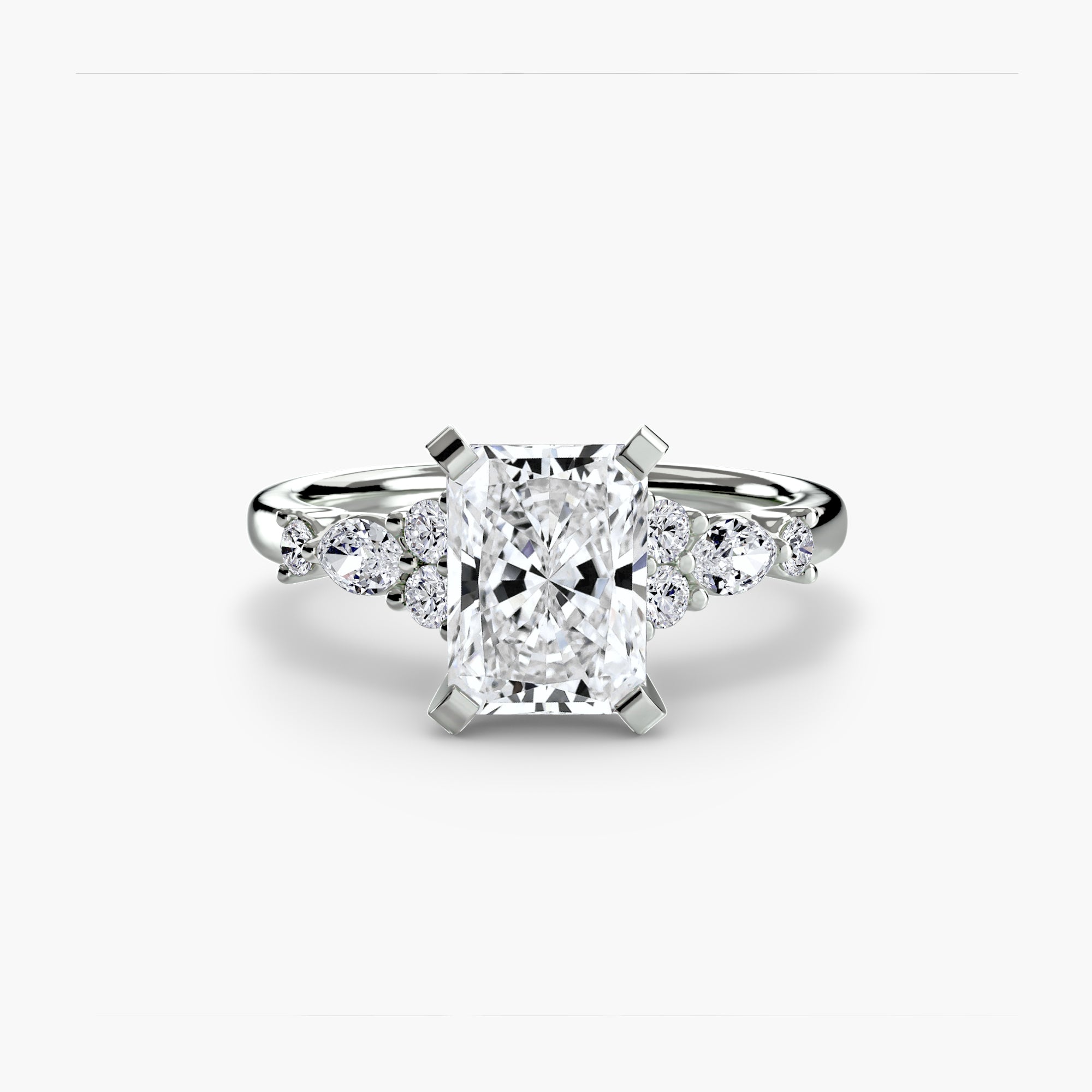 Floral Accent Solitaire