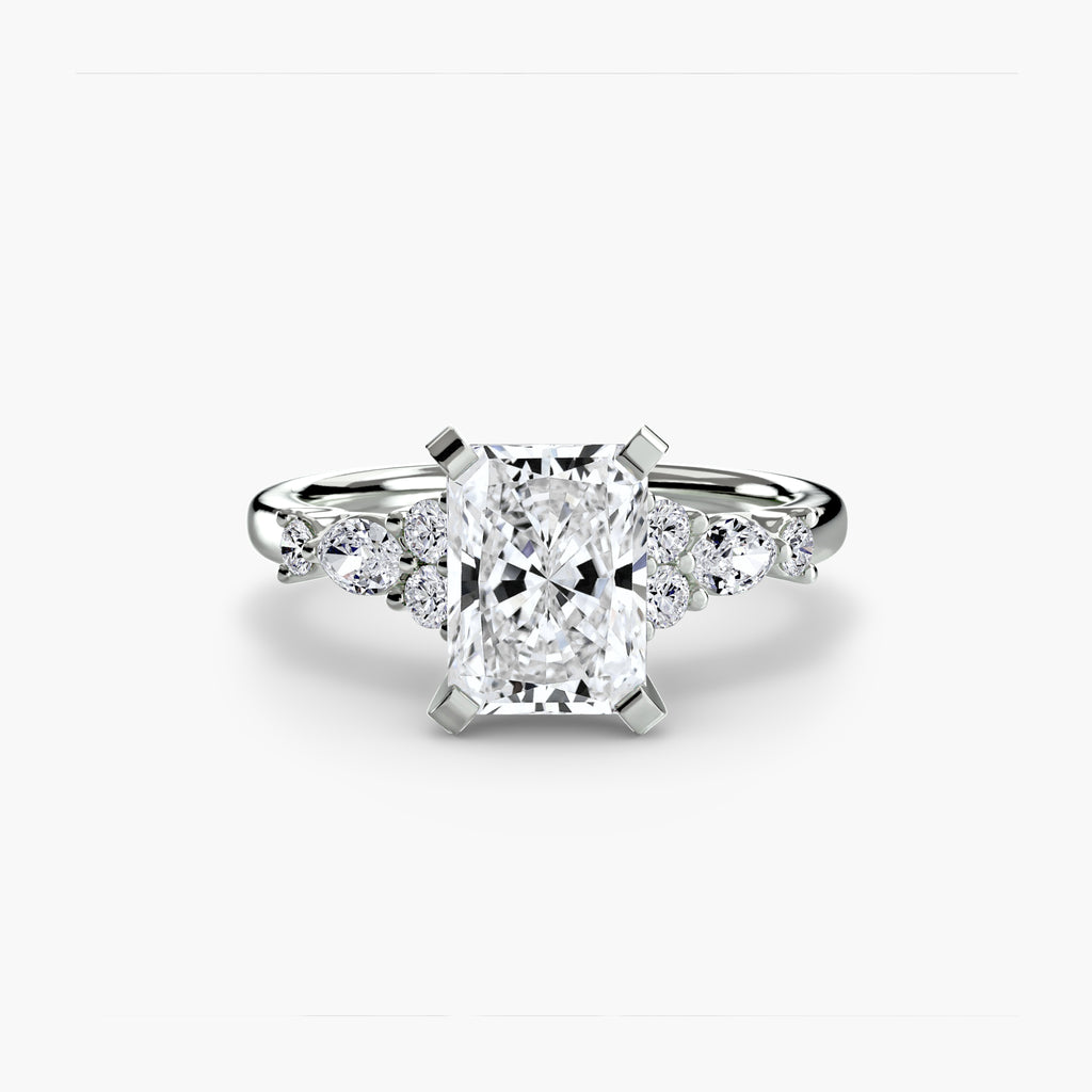 Floral Accent Solitaire