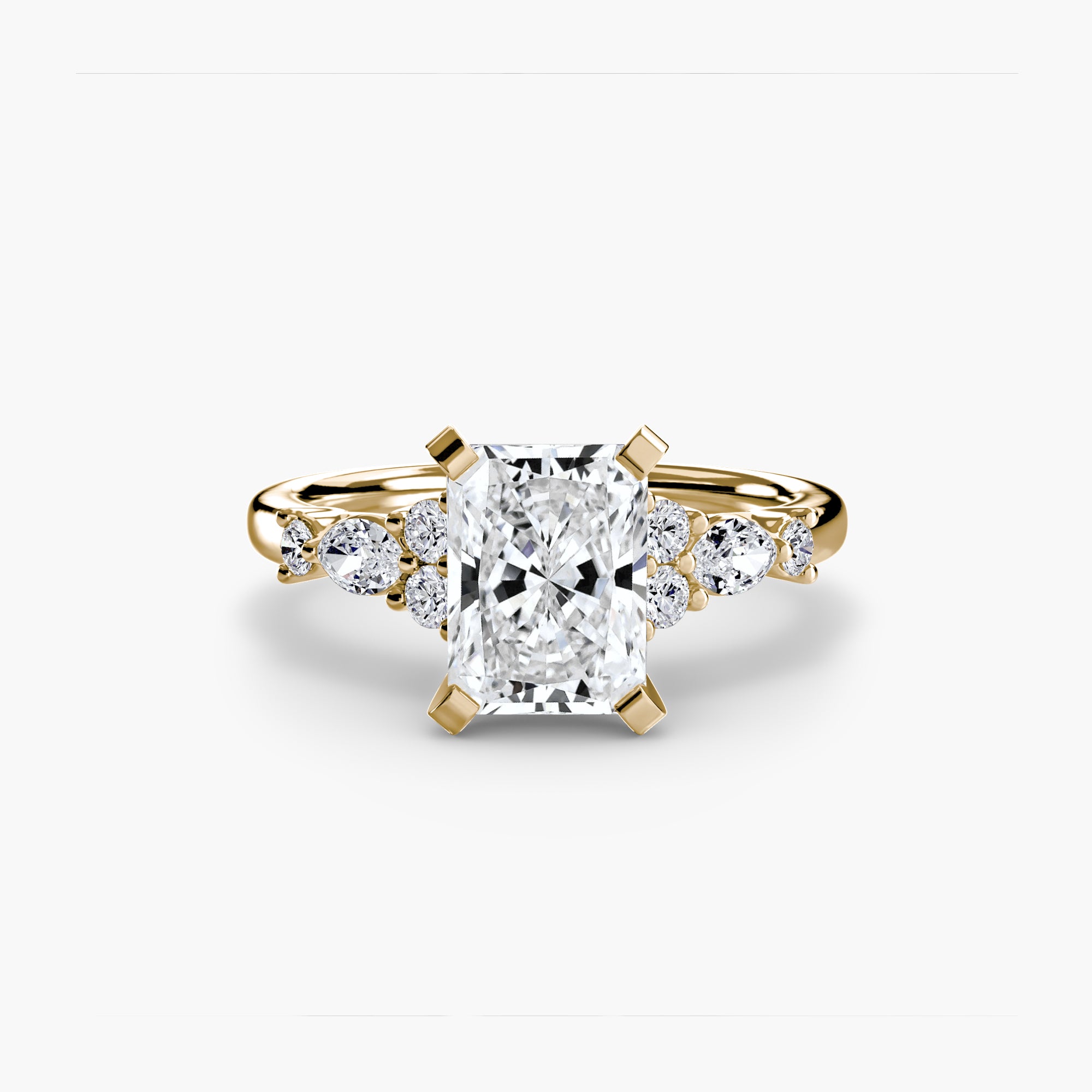 Floral Accent Solitaire