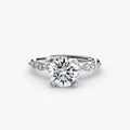 Floral Accent Solitaire