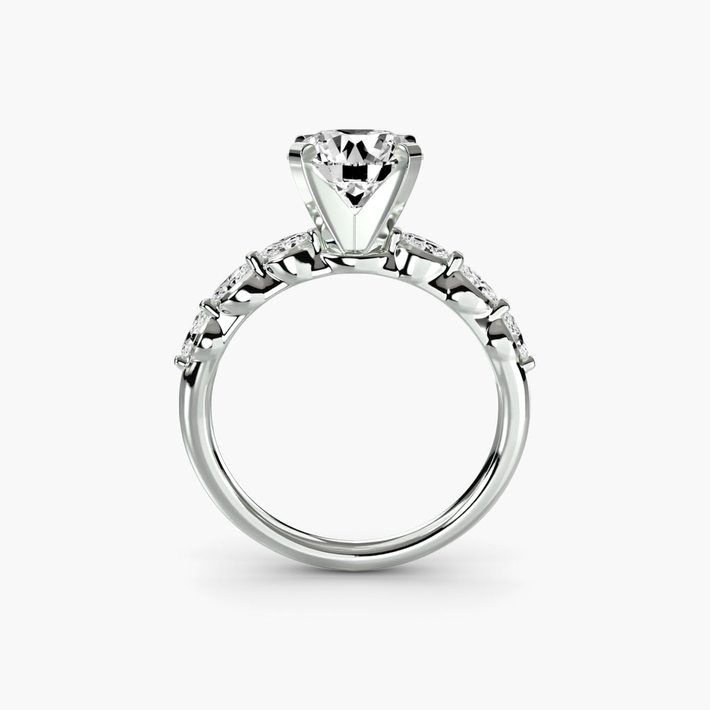 Floral Accent Solitaire