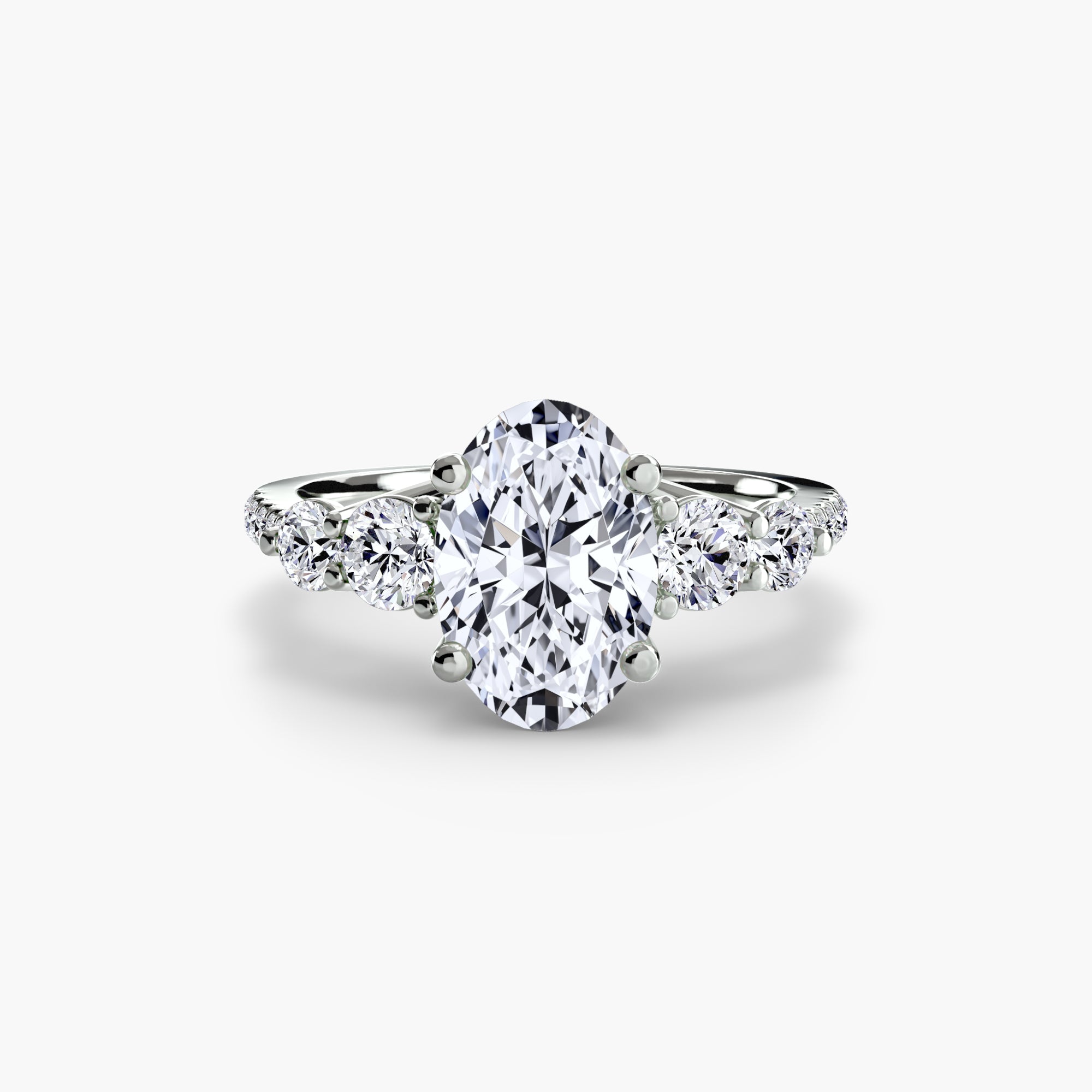 Five Stone Pavé Band