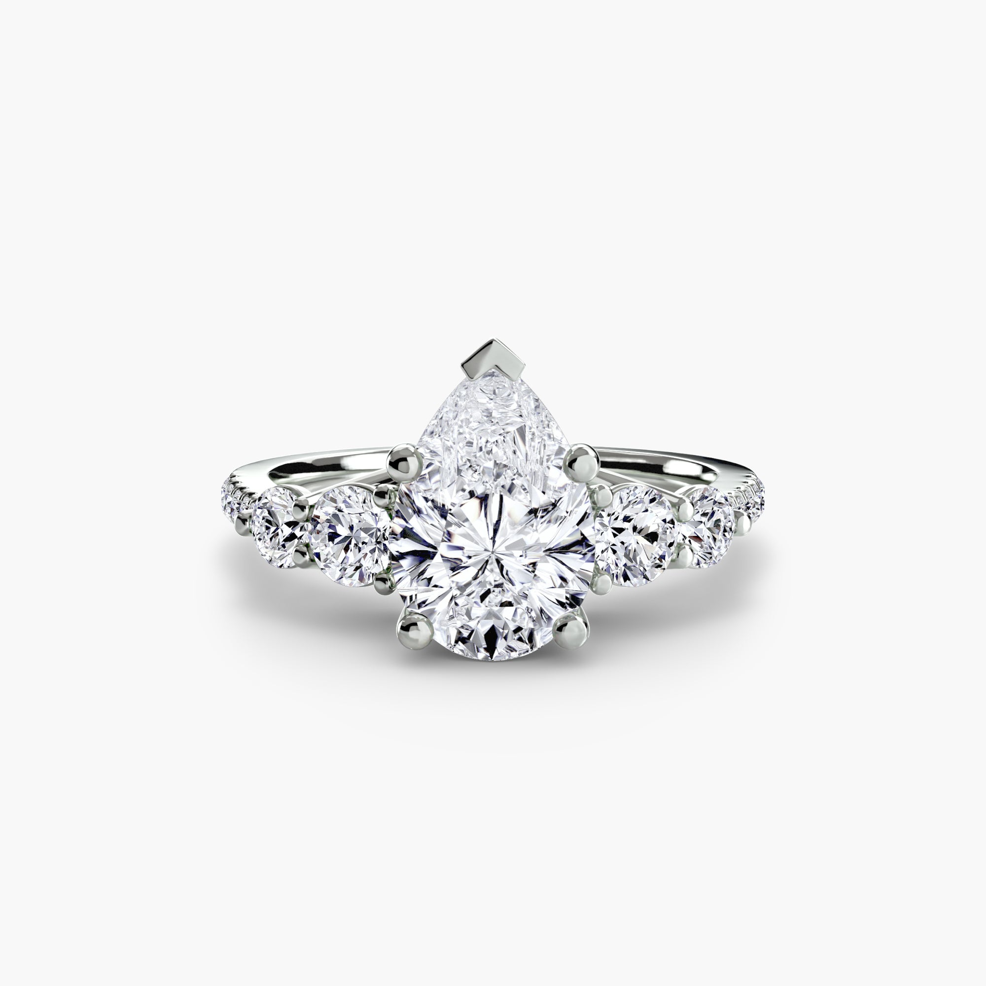 Five Stone Pavé Band