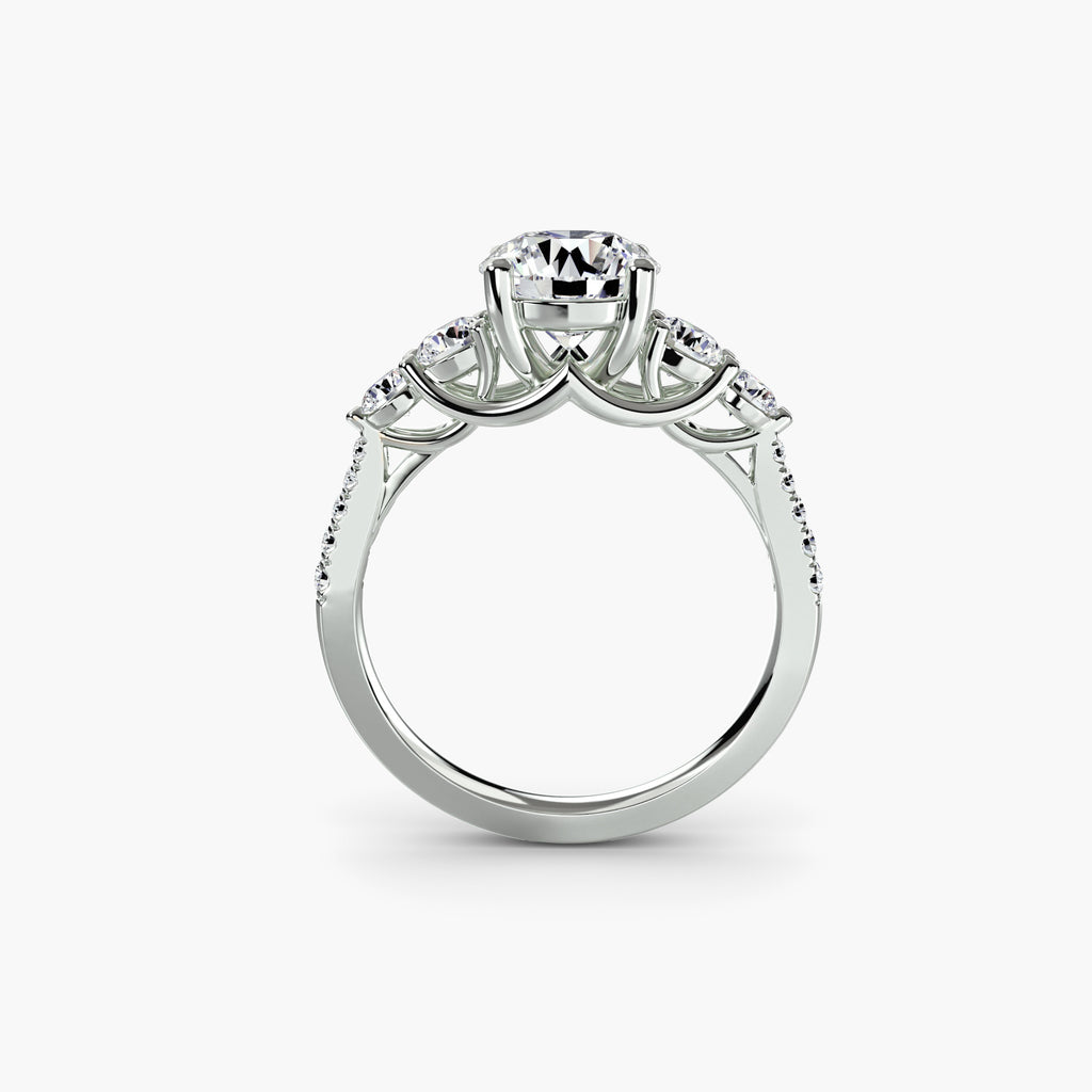 Five Stone Pavé Band