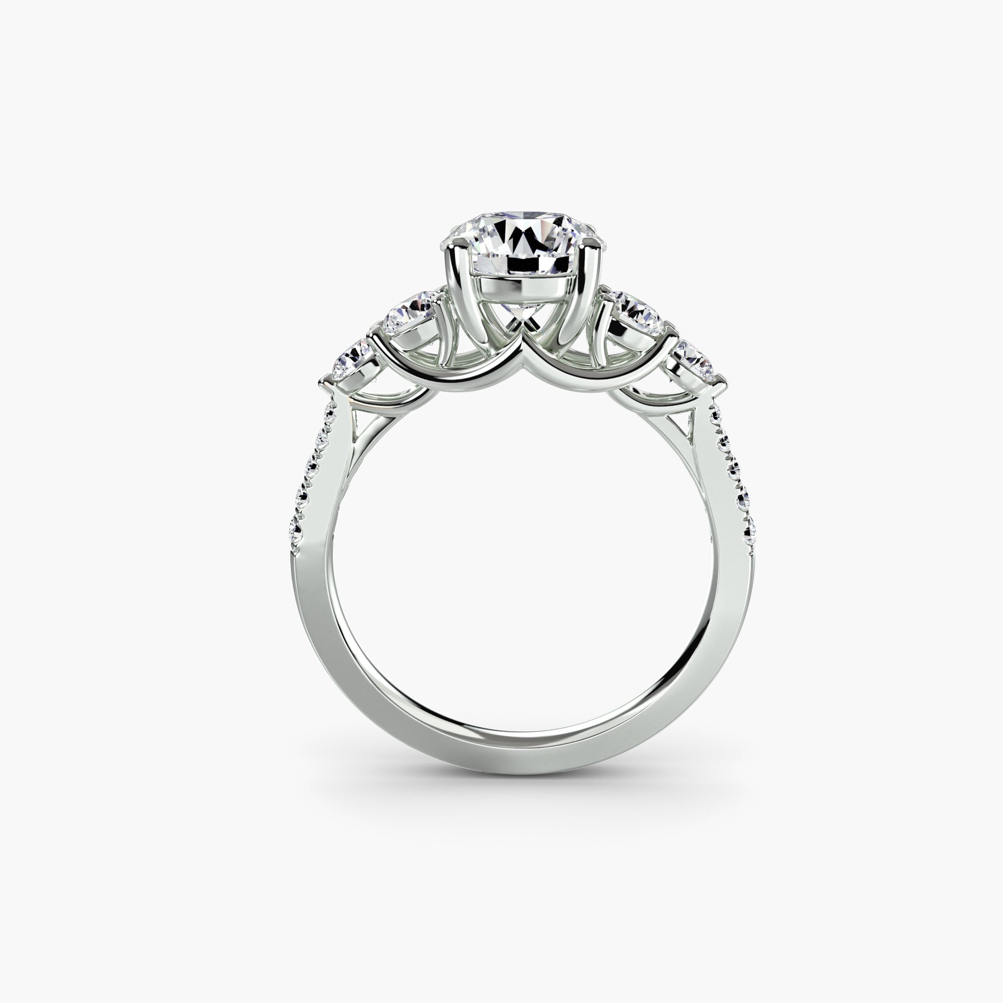 Five Stone Pavé Band
