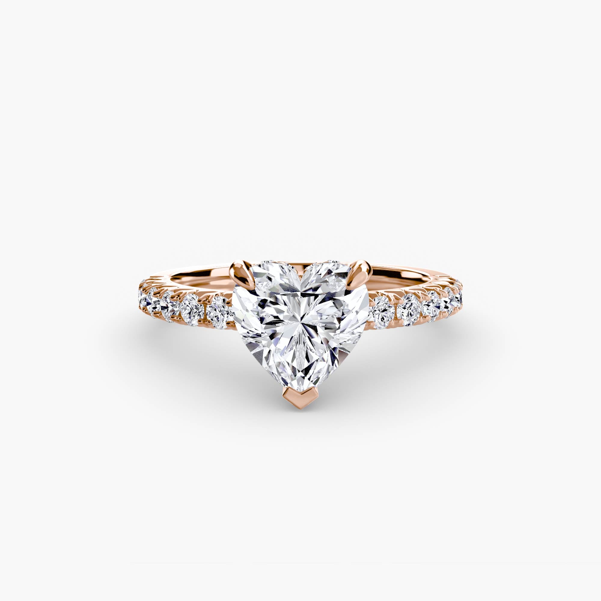 Hidden Halo Pavé Solitaire