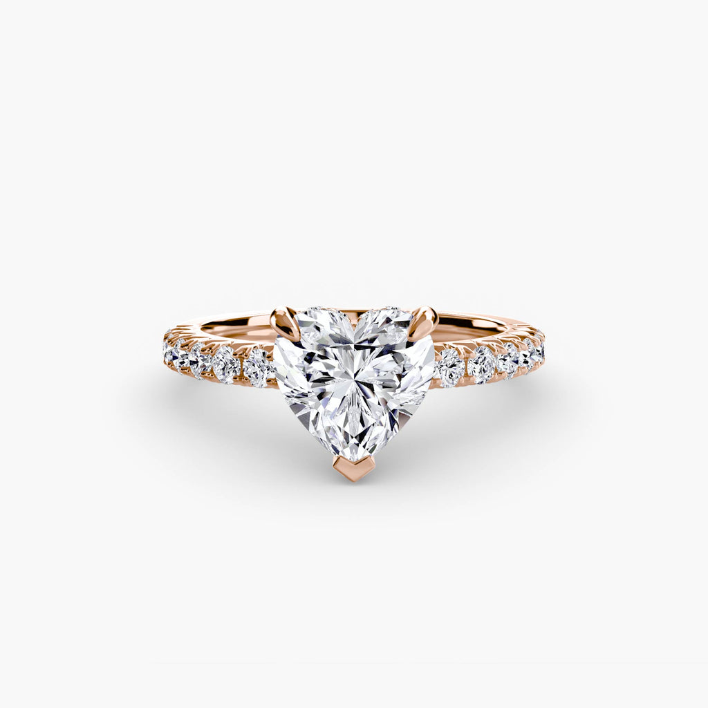 Hidden Halo Pavé Solitaire