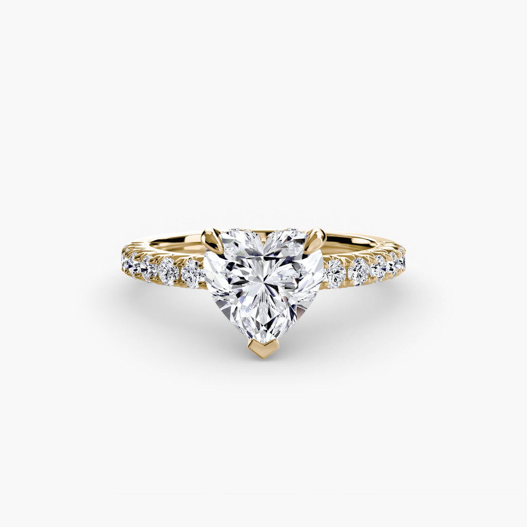 Hidden Halo Pavé Solitaire