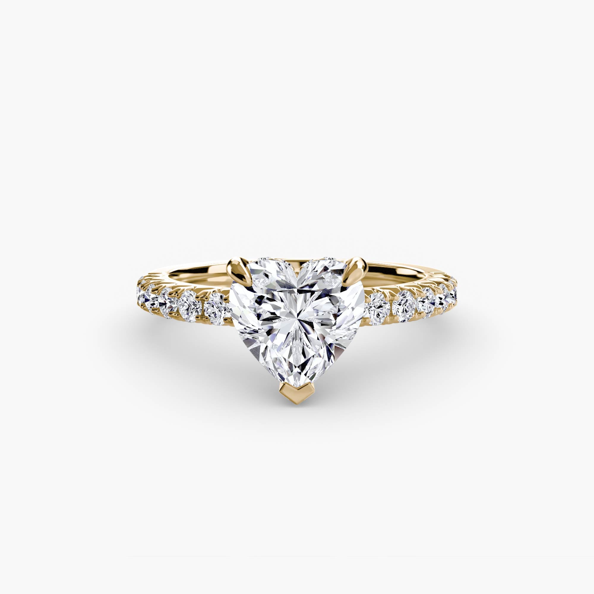 Hidden Halo Pavé Solitaire