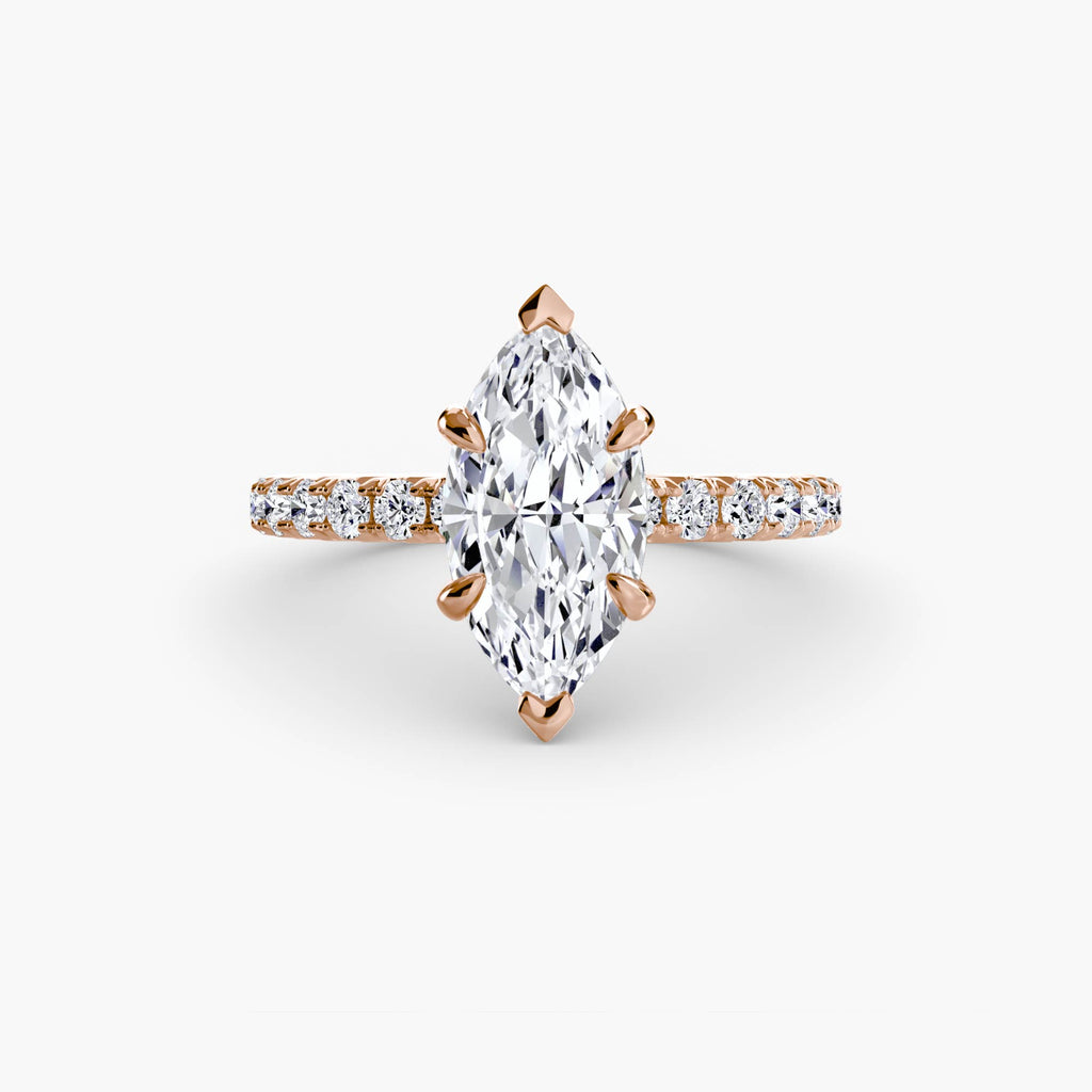 Hidden Halo Pavé Solitaire
