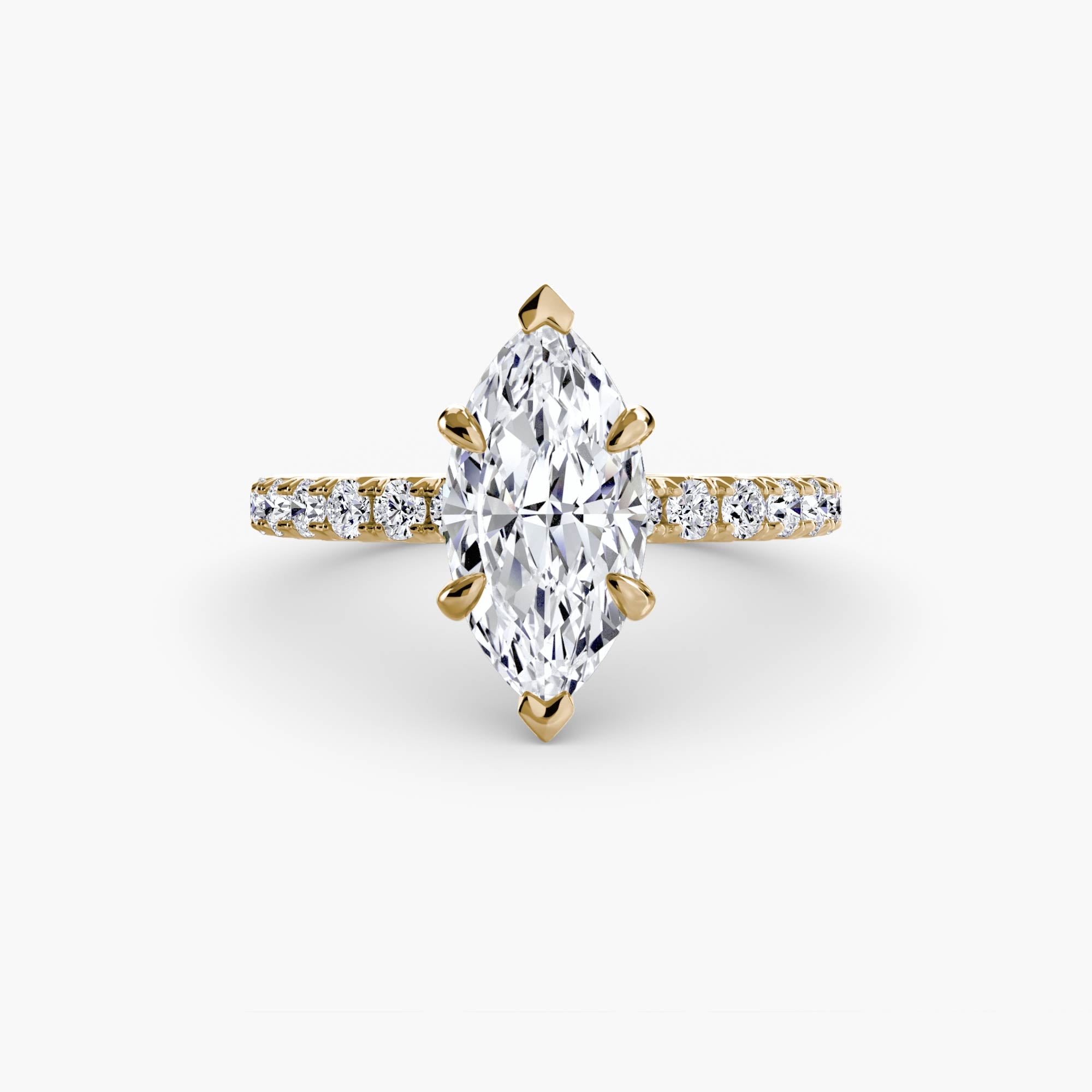 Hidden Halo Pavé Solitaire