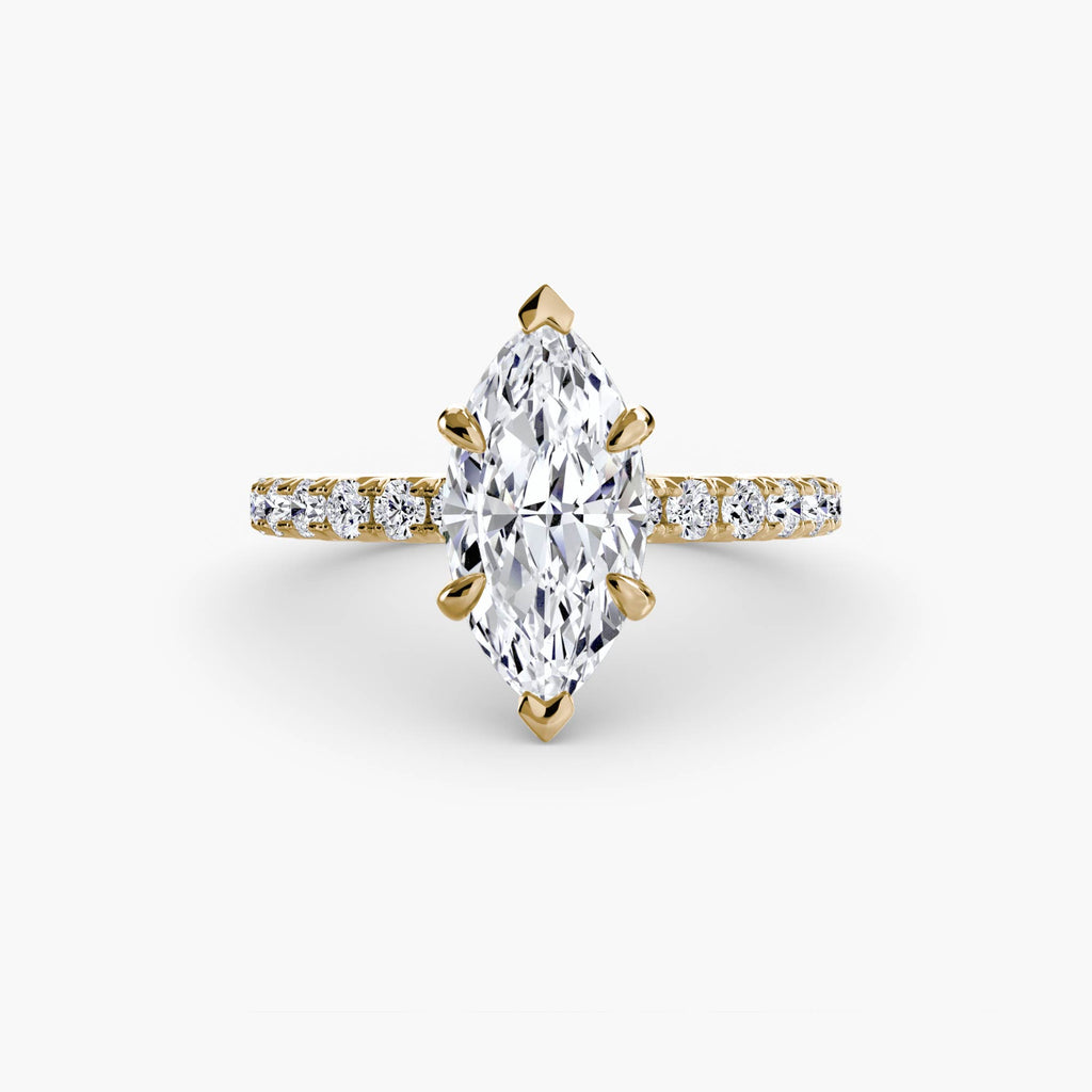 Hidden Halo Pavé Solitaire