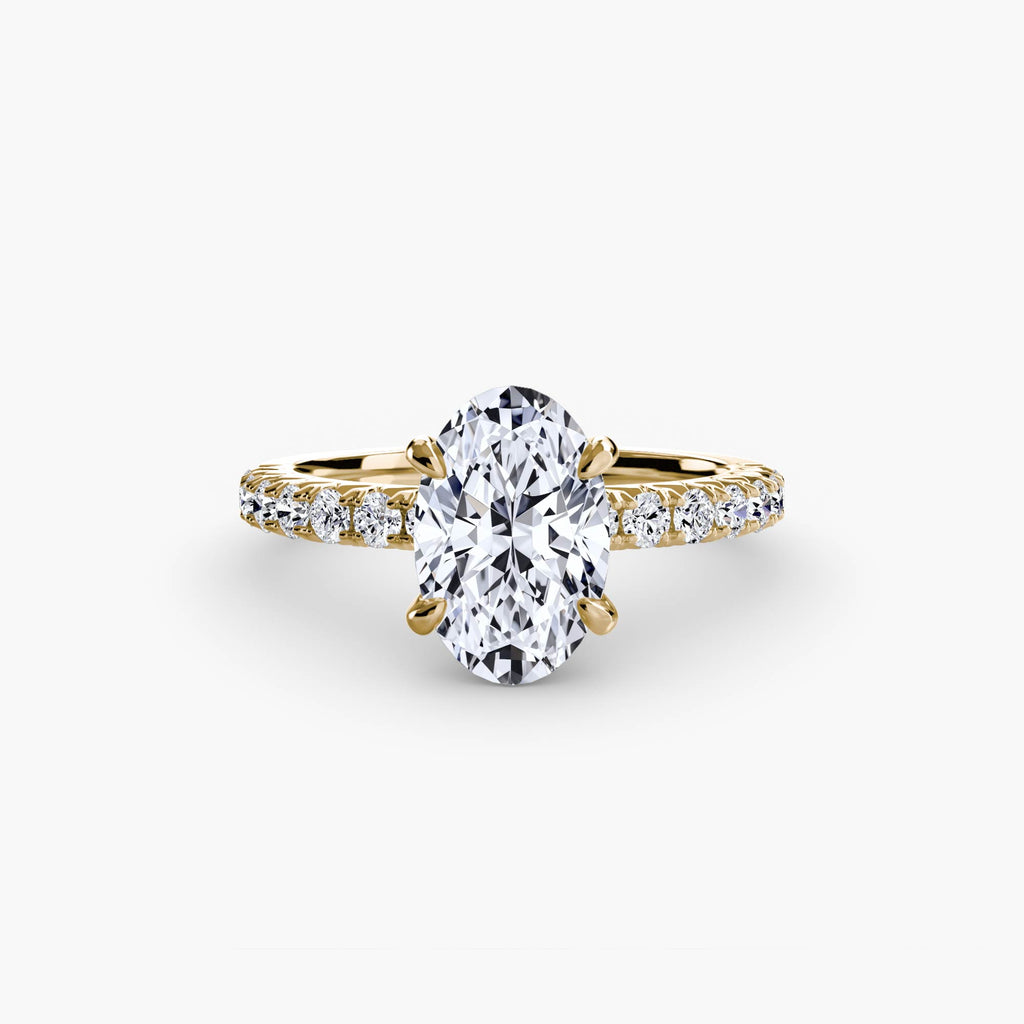 Hidden Halo Pavé Solitaire