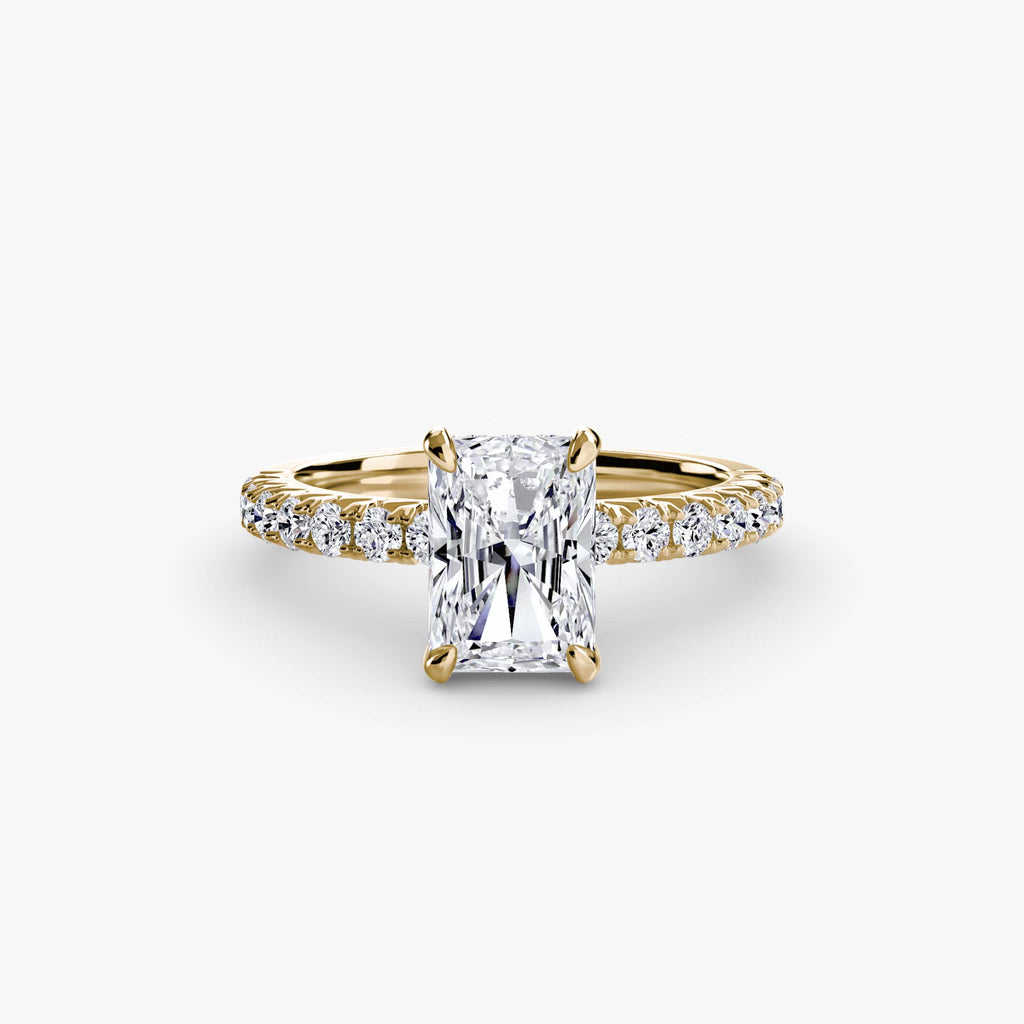 Hidden Halo Pavé Solitaire