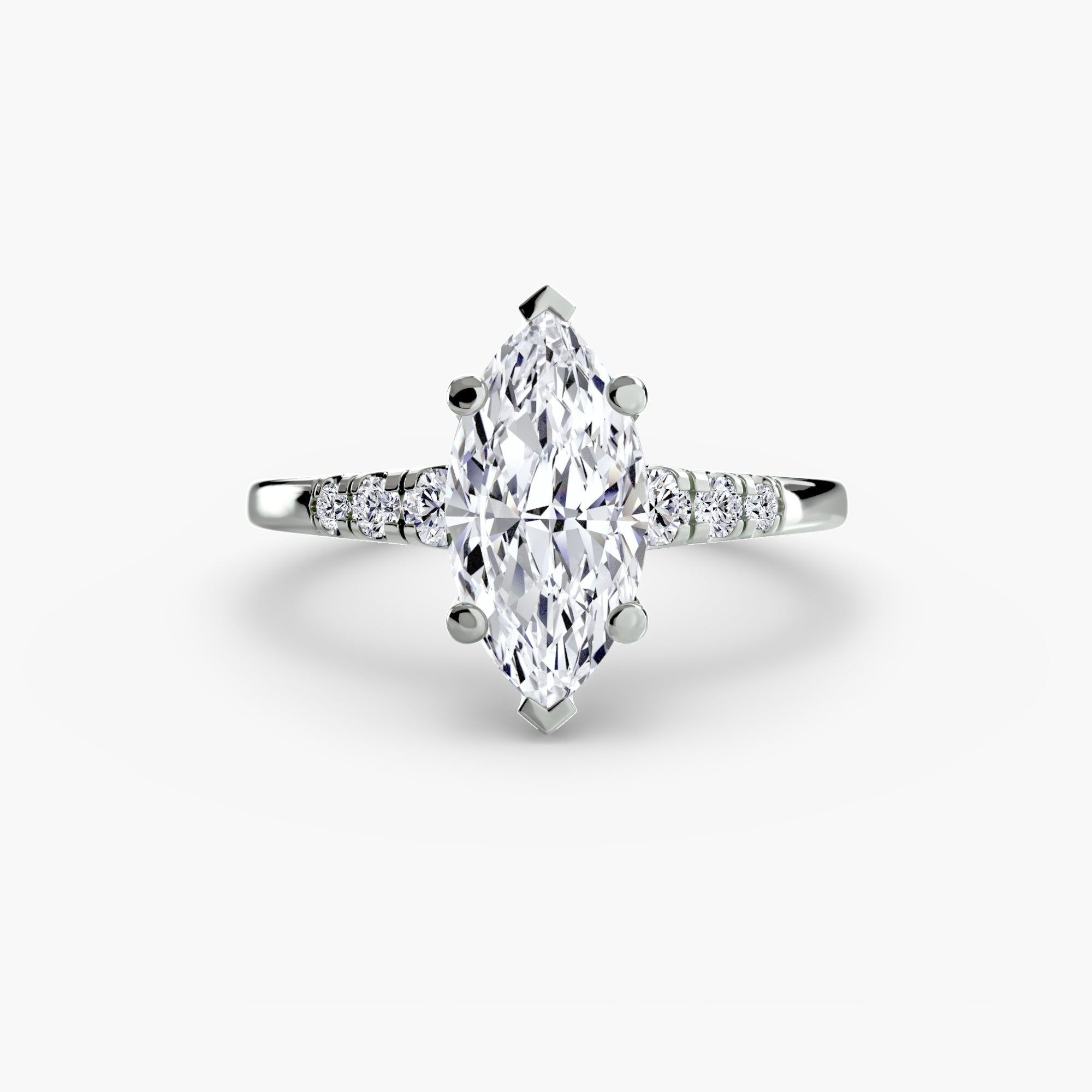 Shoulder Accent Solitaire