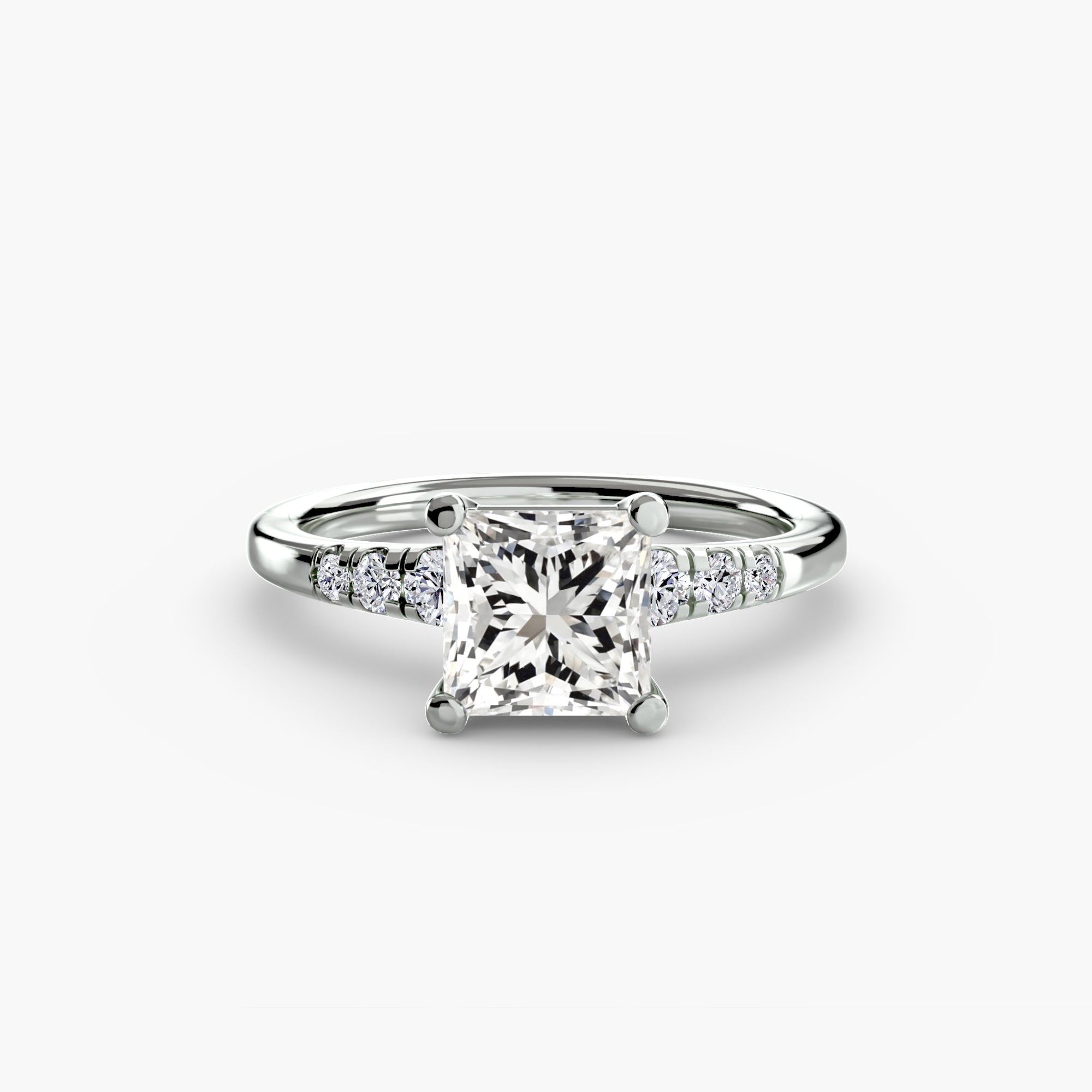 Shoulder Accent Solitaire