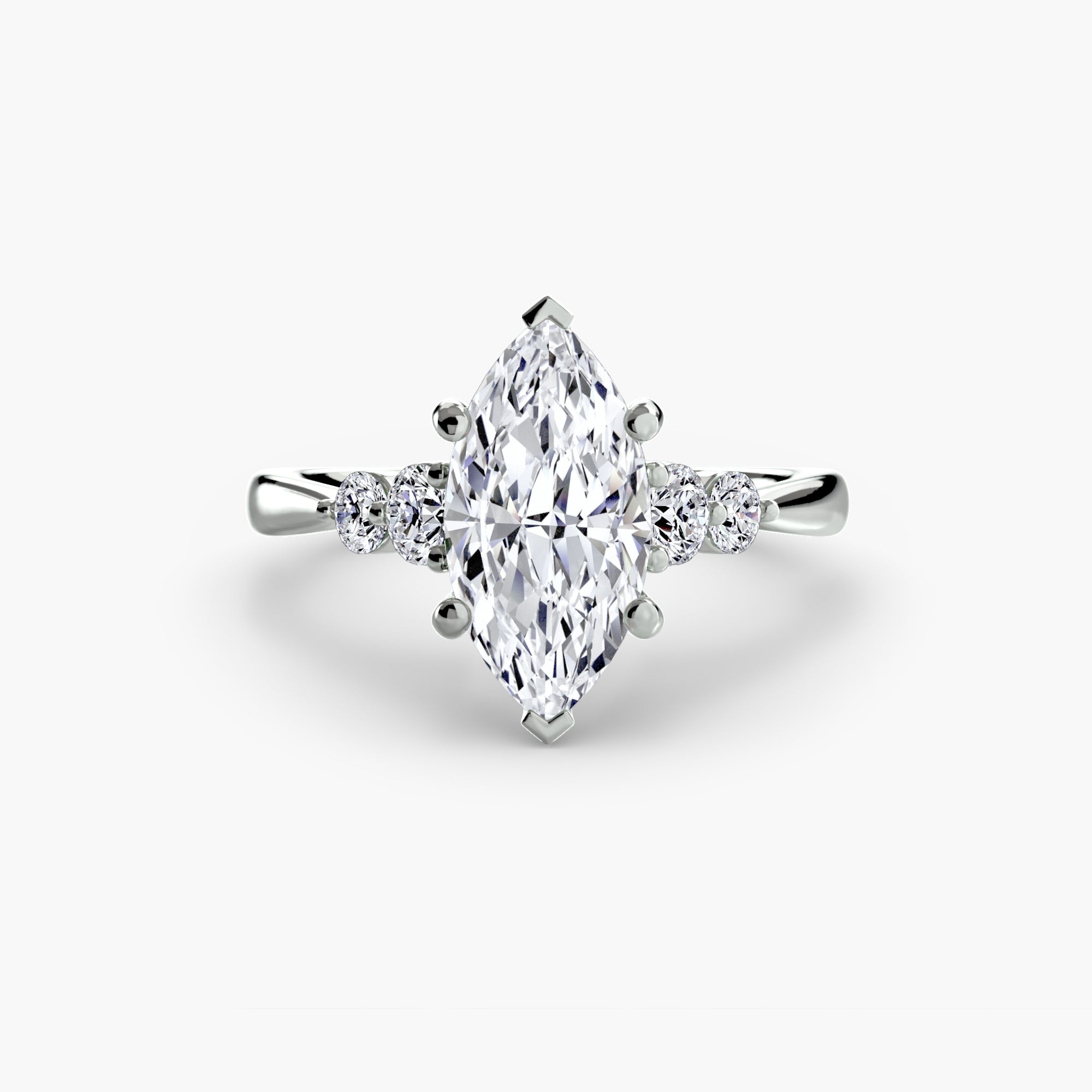Shoulder Accent Solitaire