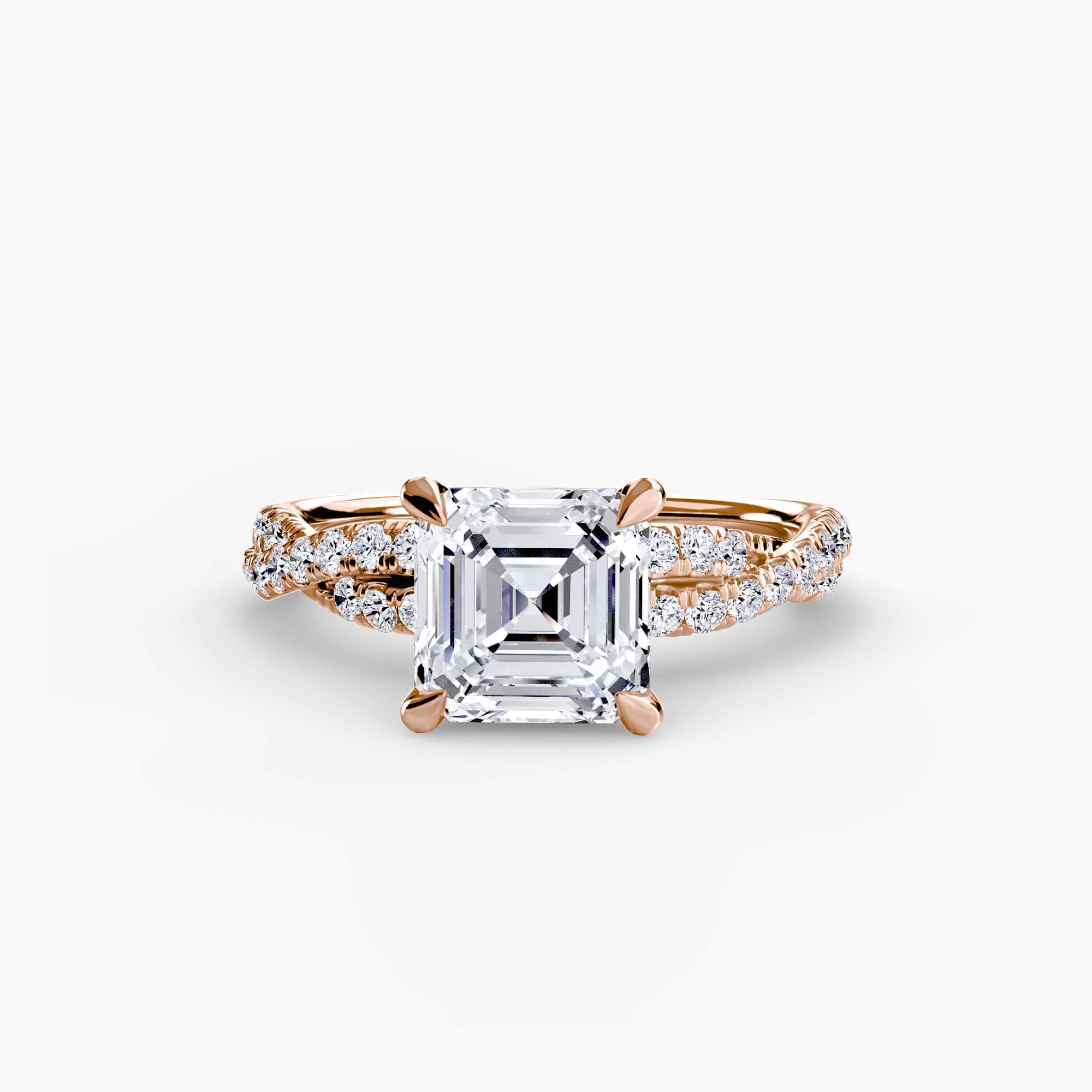 Twisted Pavé Solitaire