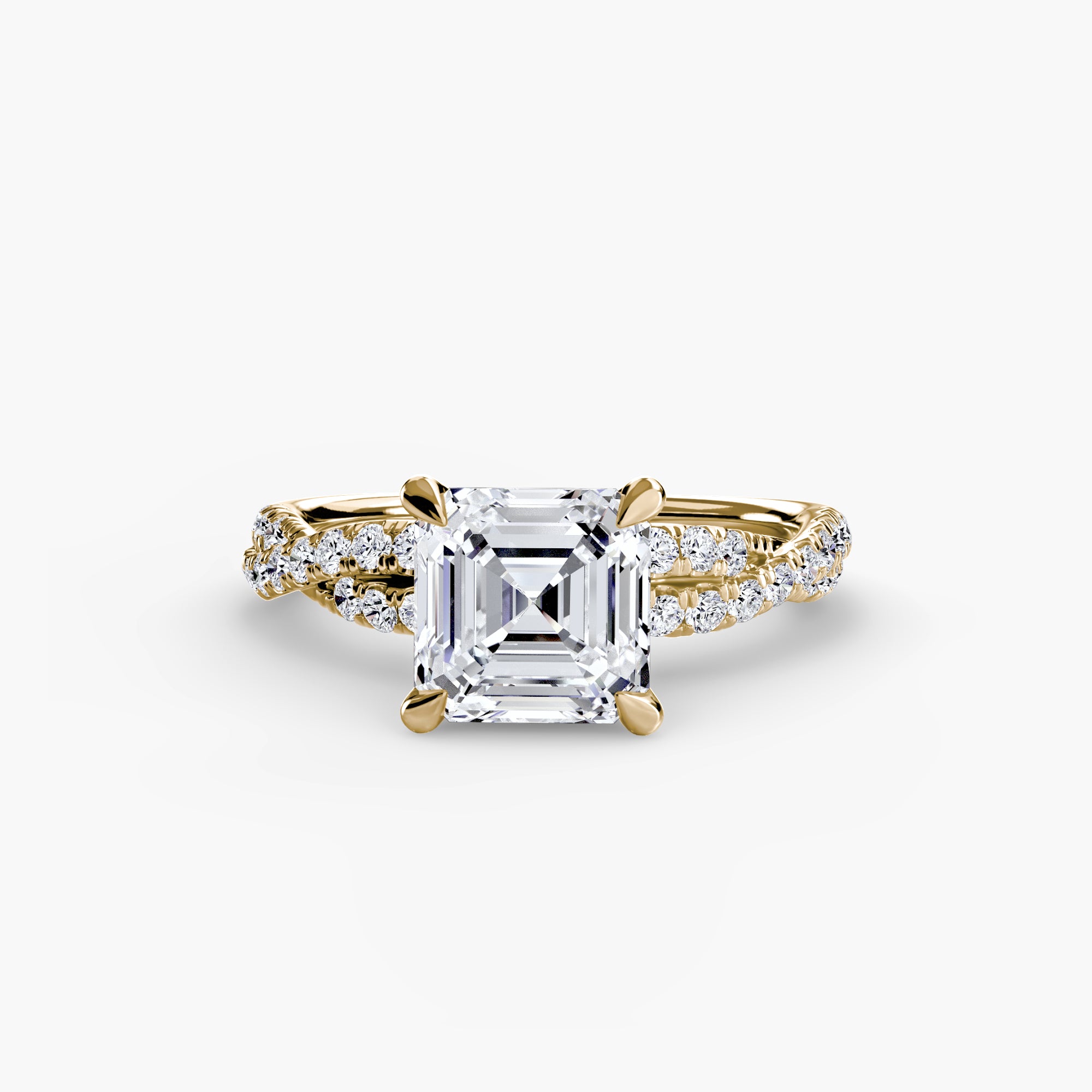 Twisted Pavé Solitaire