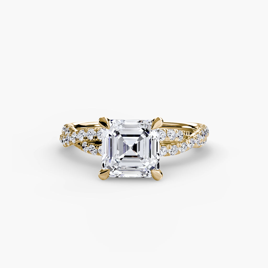 Twisted Pavé Solitaire