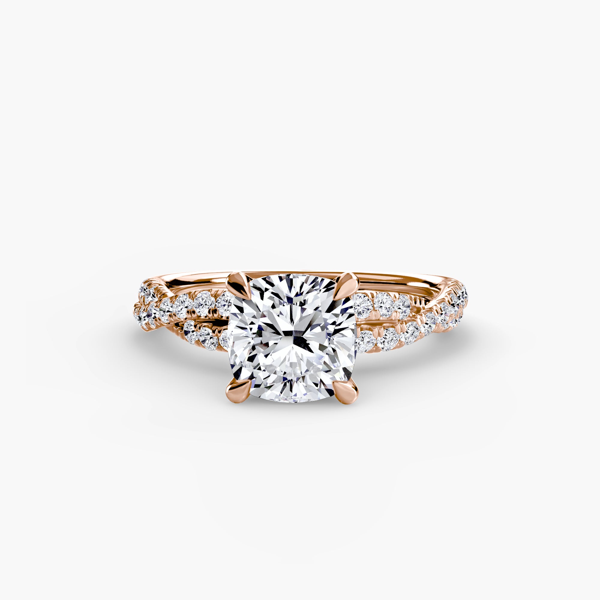 Twisted Pavé Solitaire