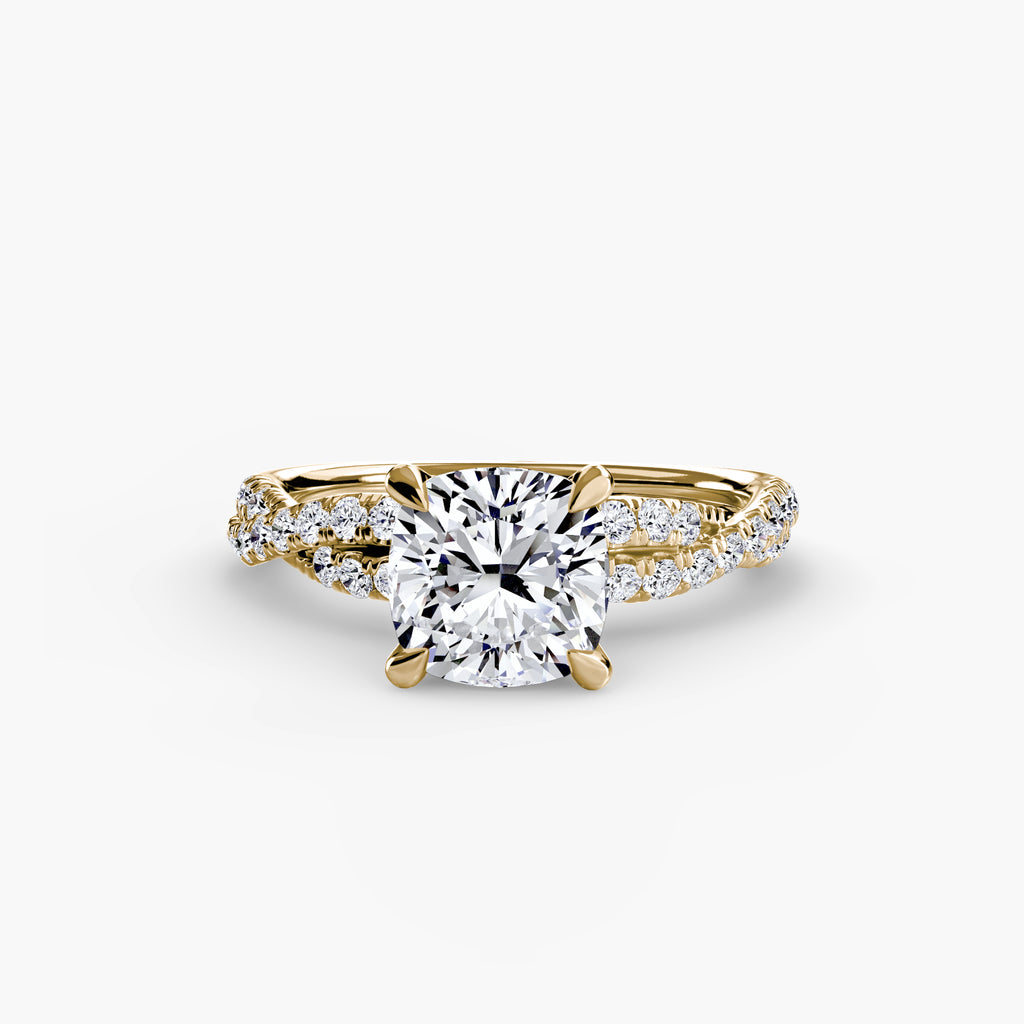 Twisted Pavé Solitaire