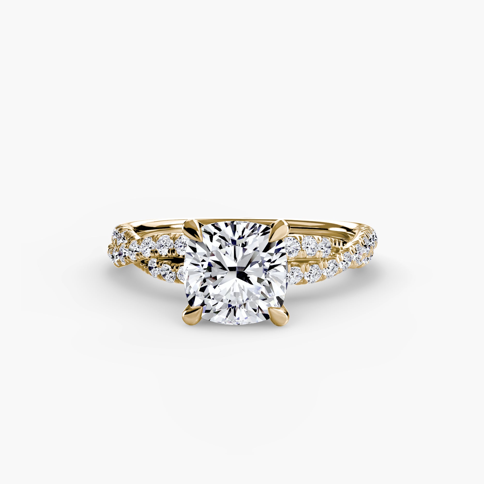 Twisted Pavé Solitaire