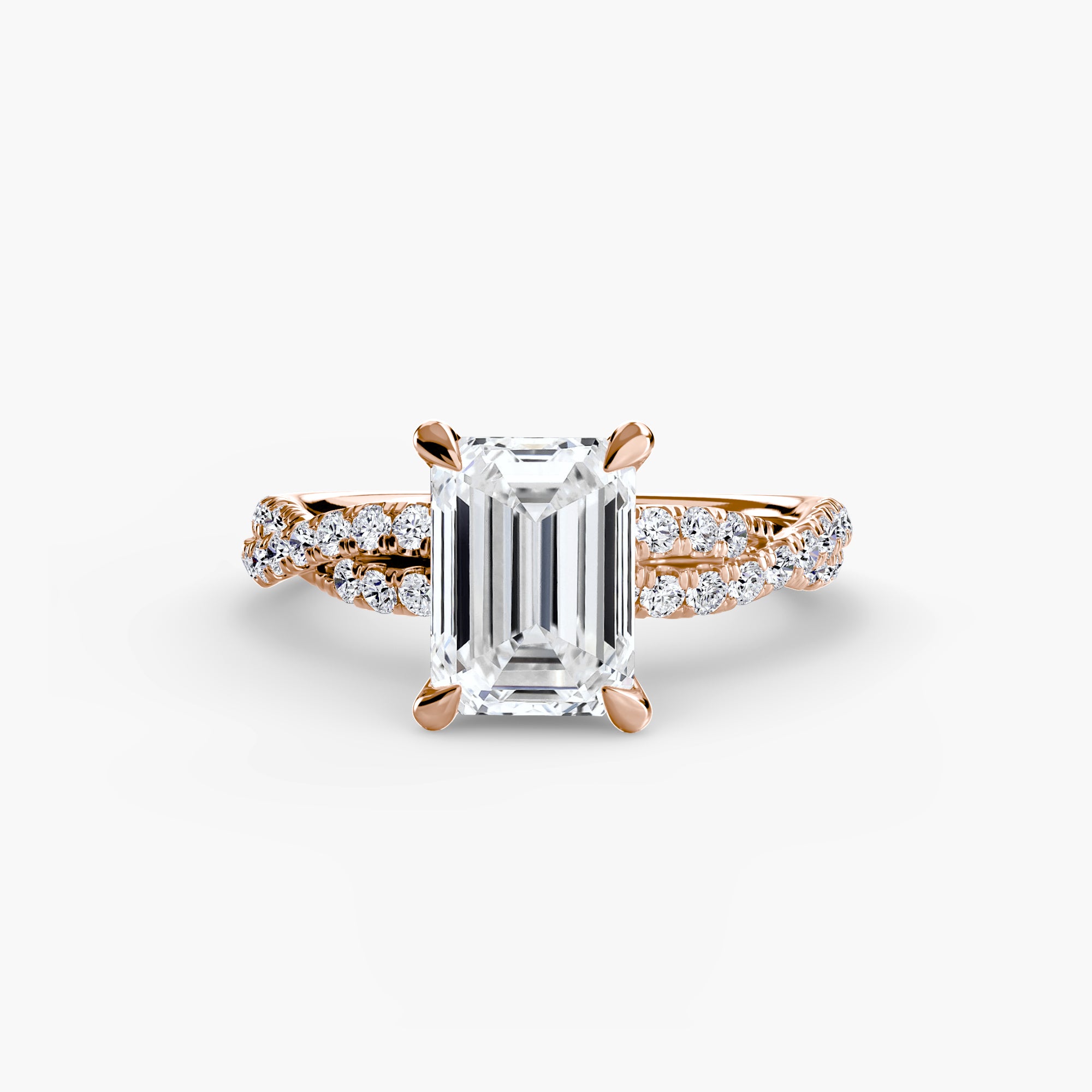 Twisted Pavé Solitaire