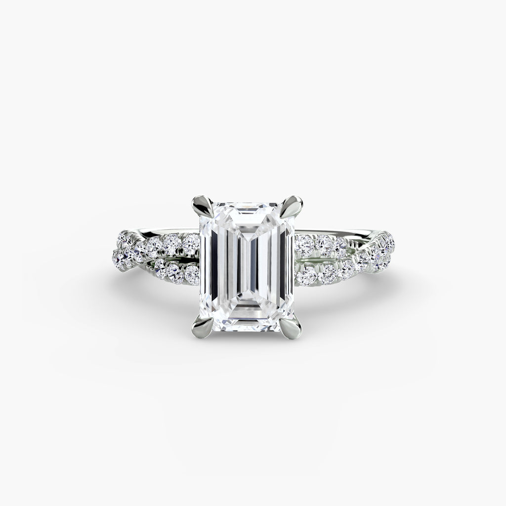 Twisted Pavé Solitaire