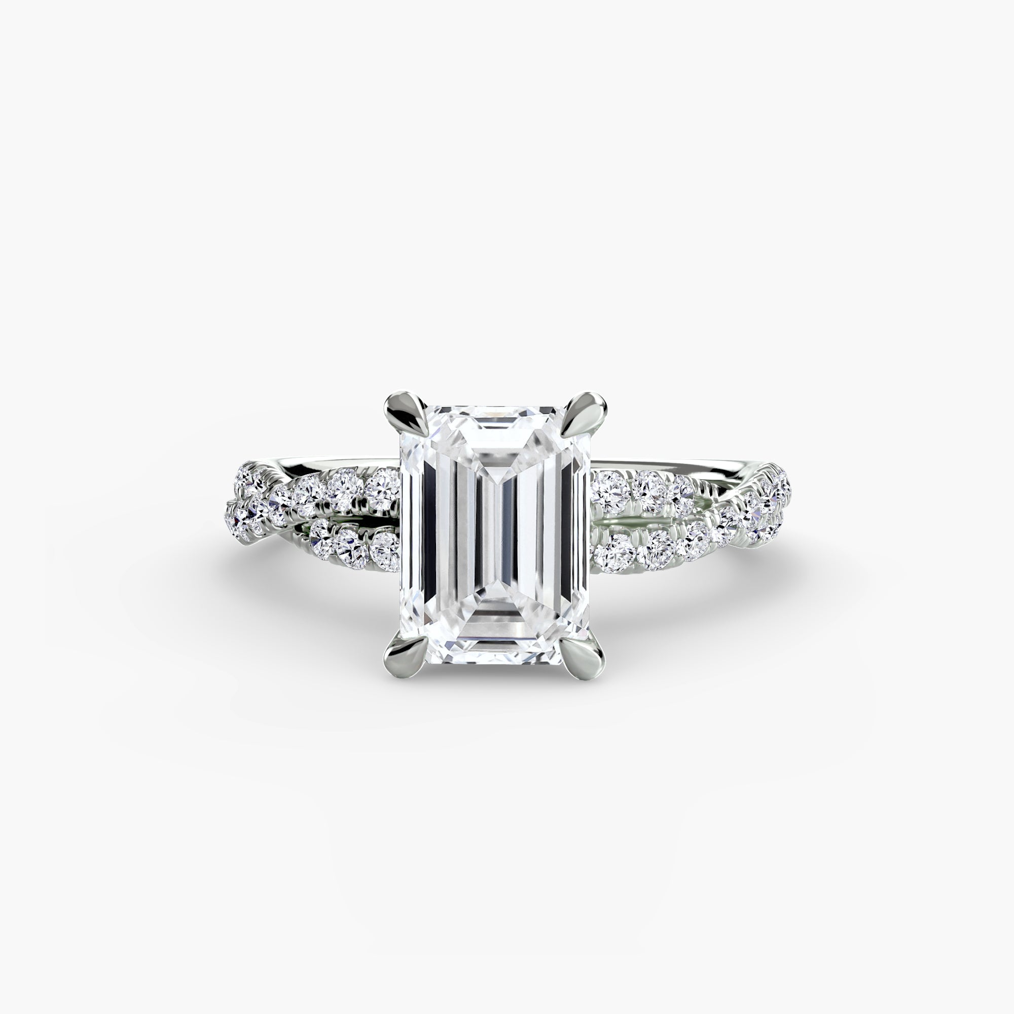 Twisted Pavé Solitaire