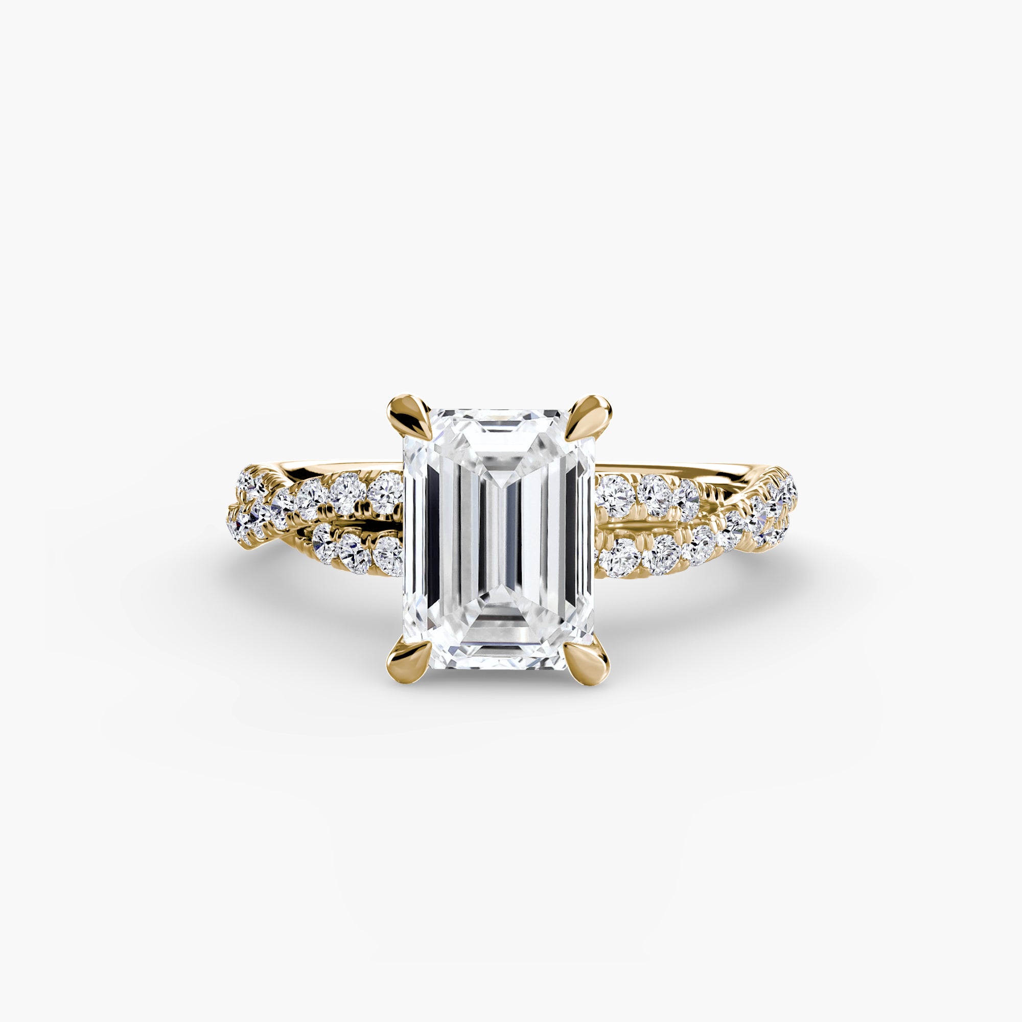 Twisted Pavé Solitaire