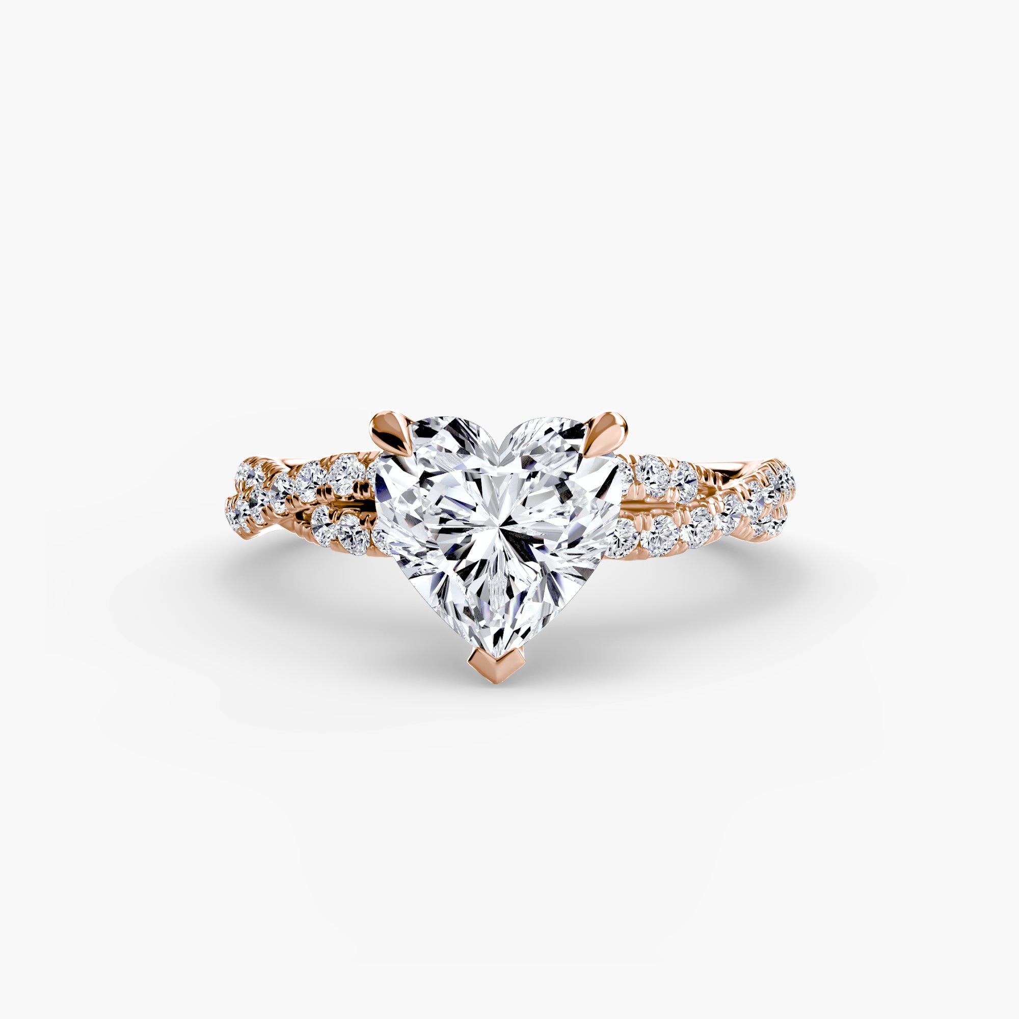 Twisted Pavé Solitaire