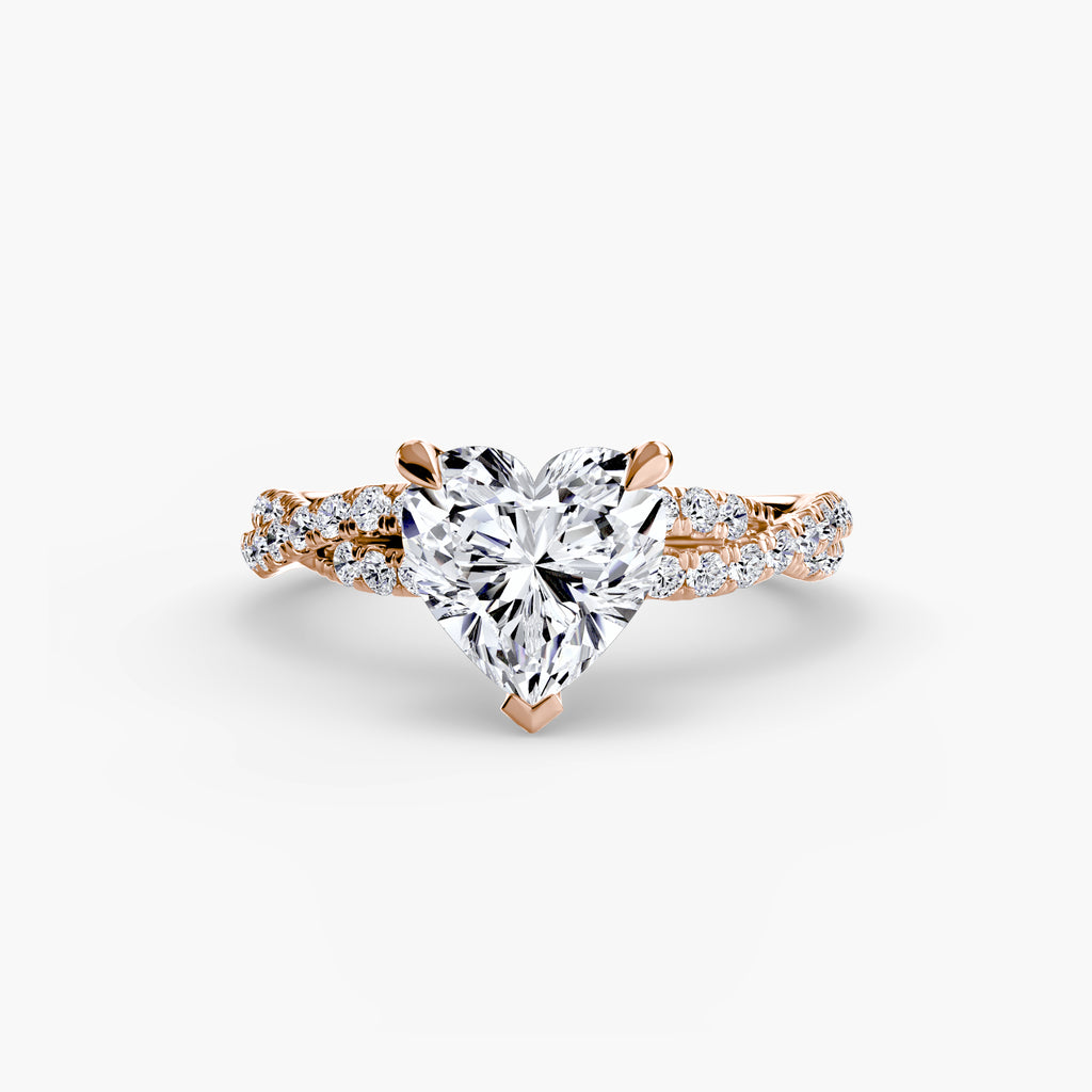 Twisted Pavé Solitaire