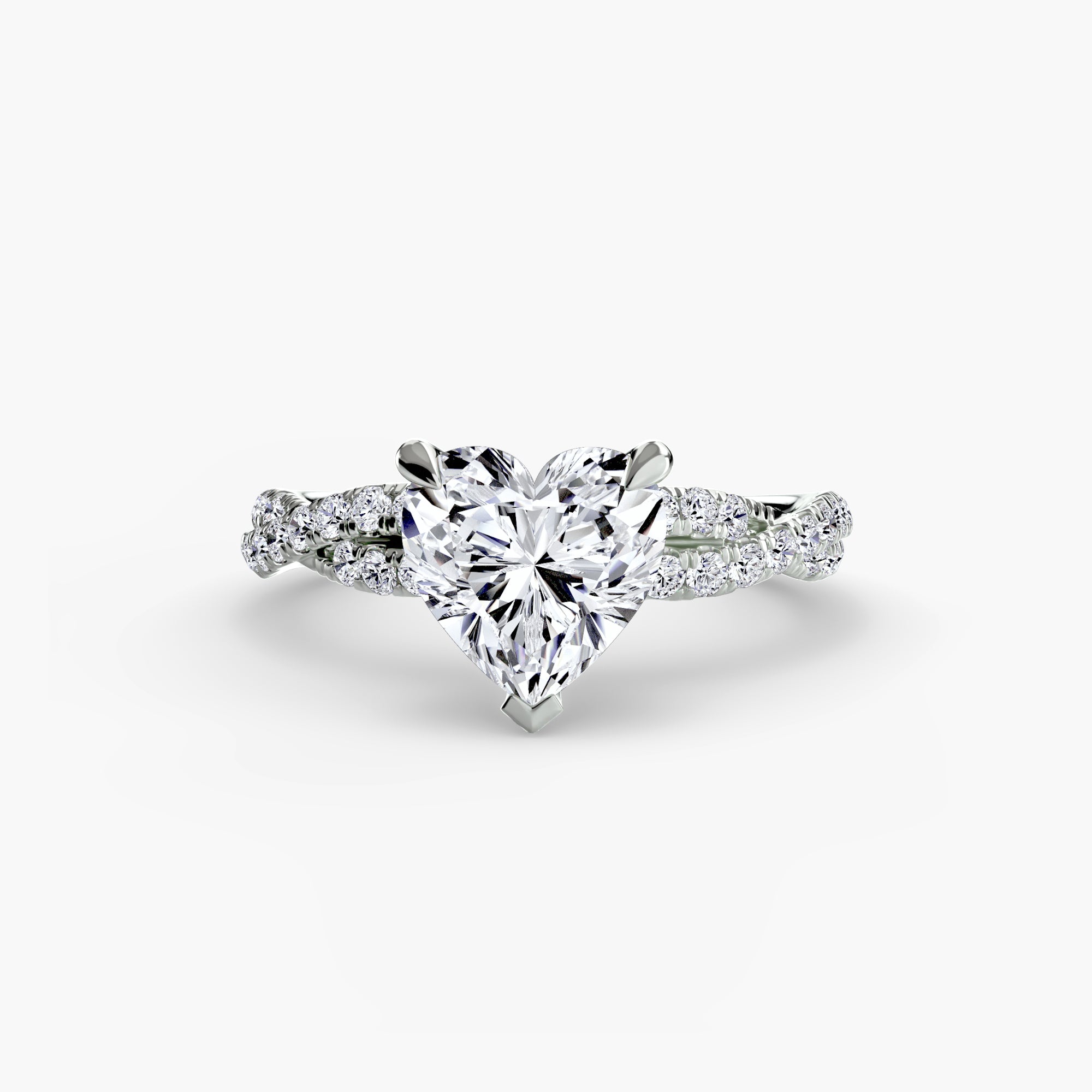 Twisted Pavé Solitaire