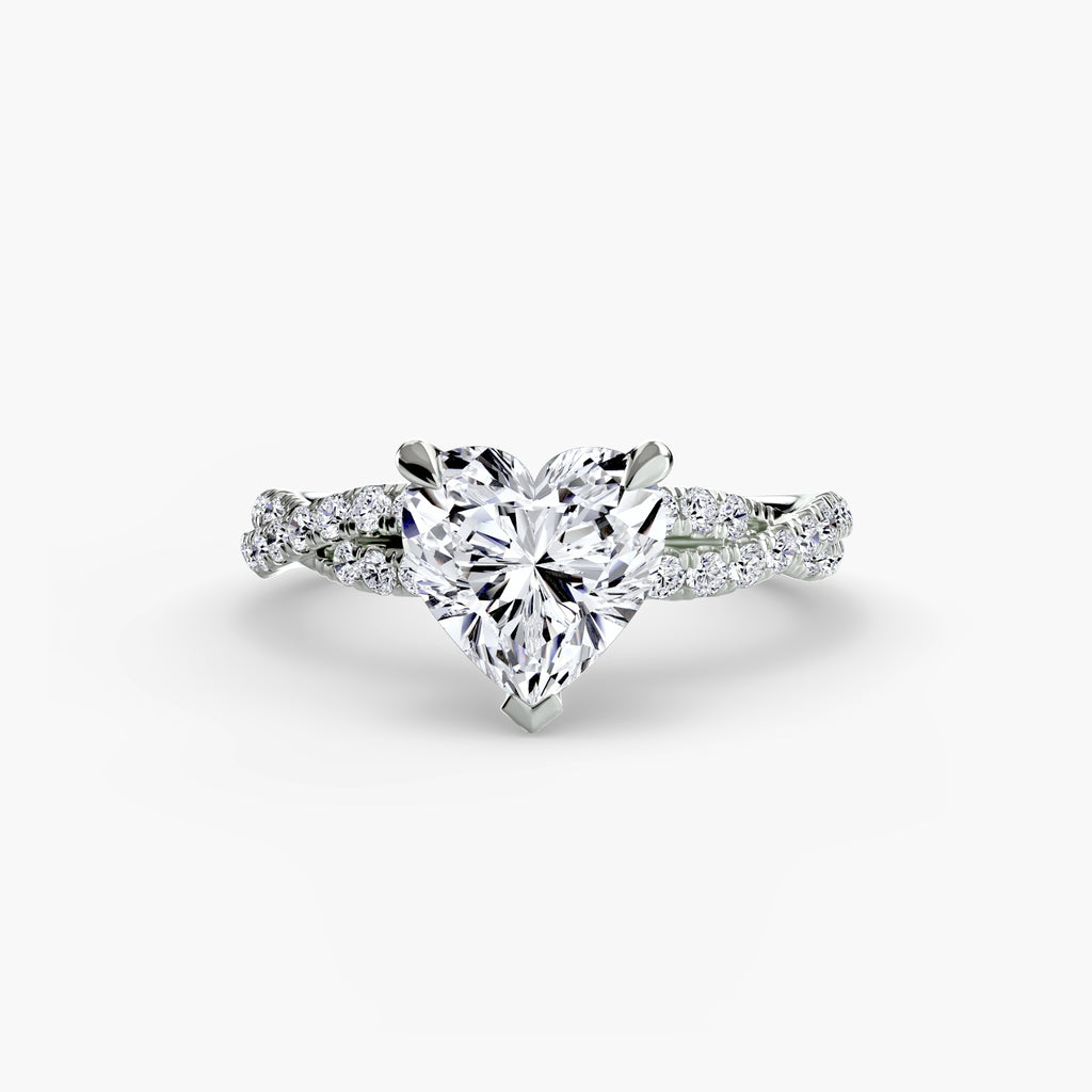 Twisted Pavé Solitaire