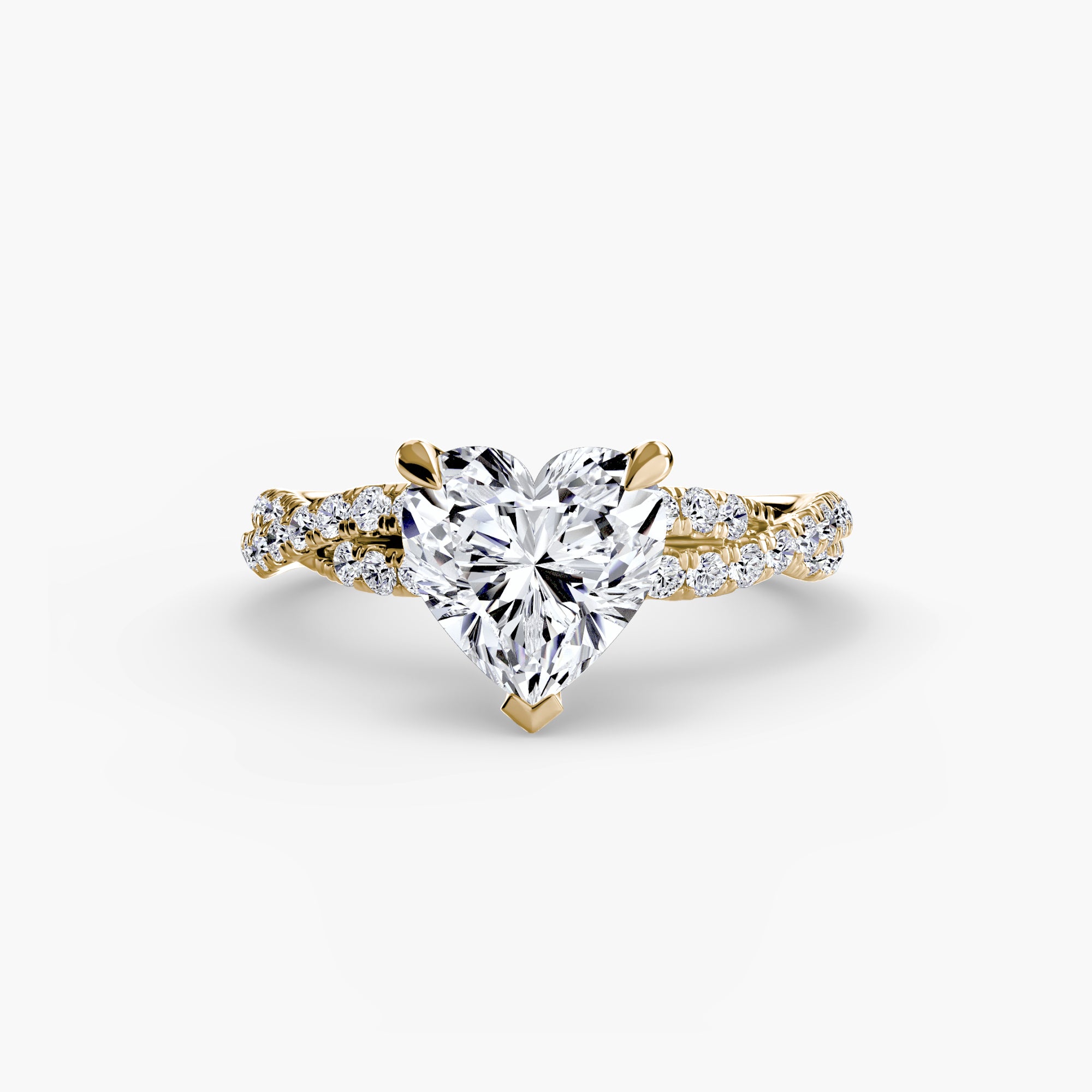 Twisted Pavé Solitaire