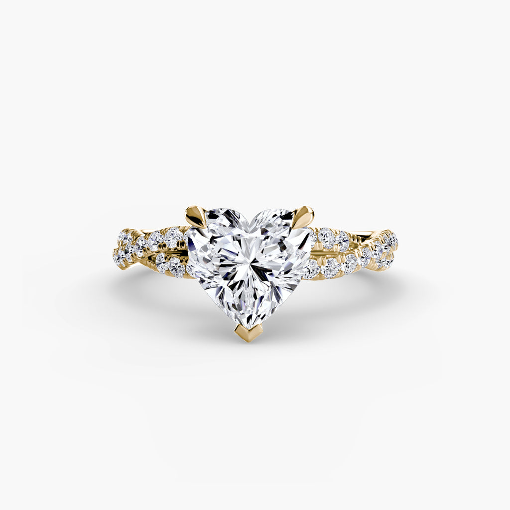 Twisted Pavé Solitaire