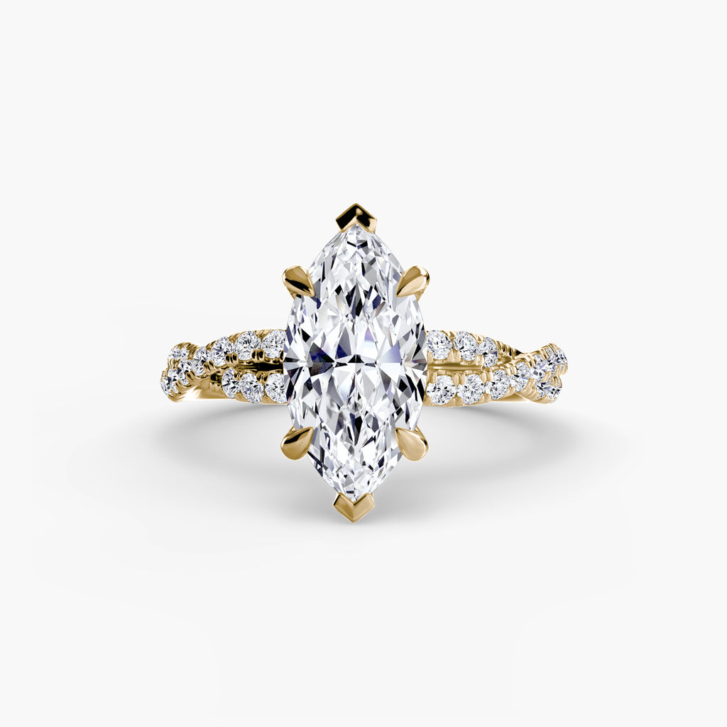 Twisted Pavé Solitaire
