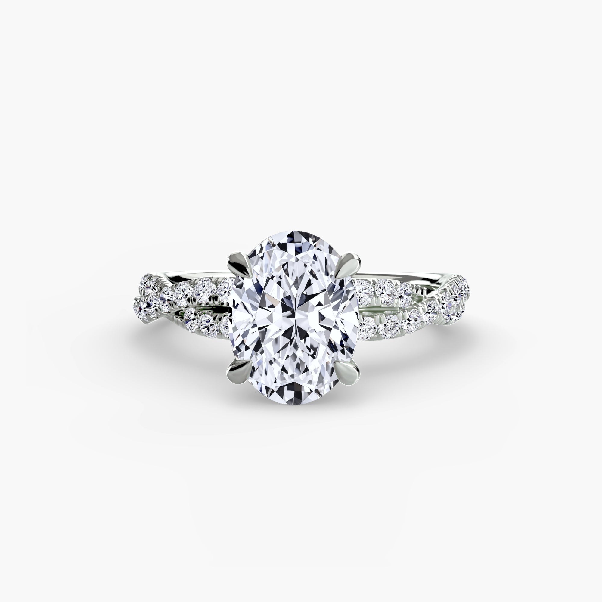 Twisted Pavé Solitaire