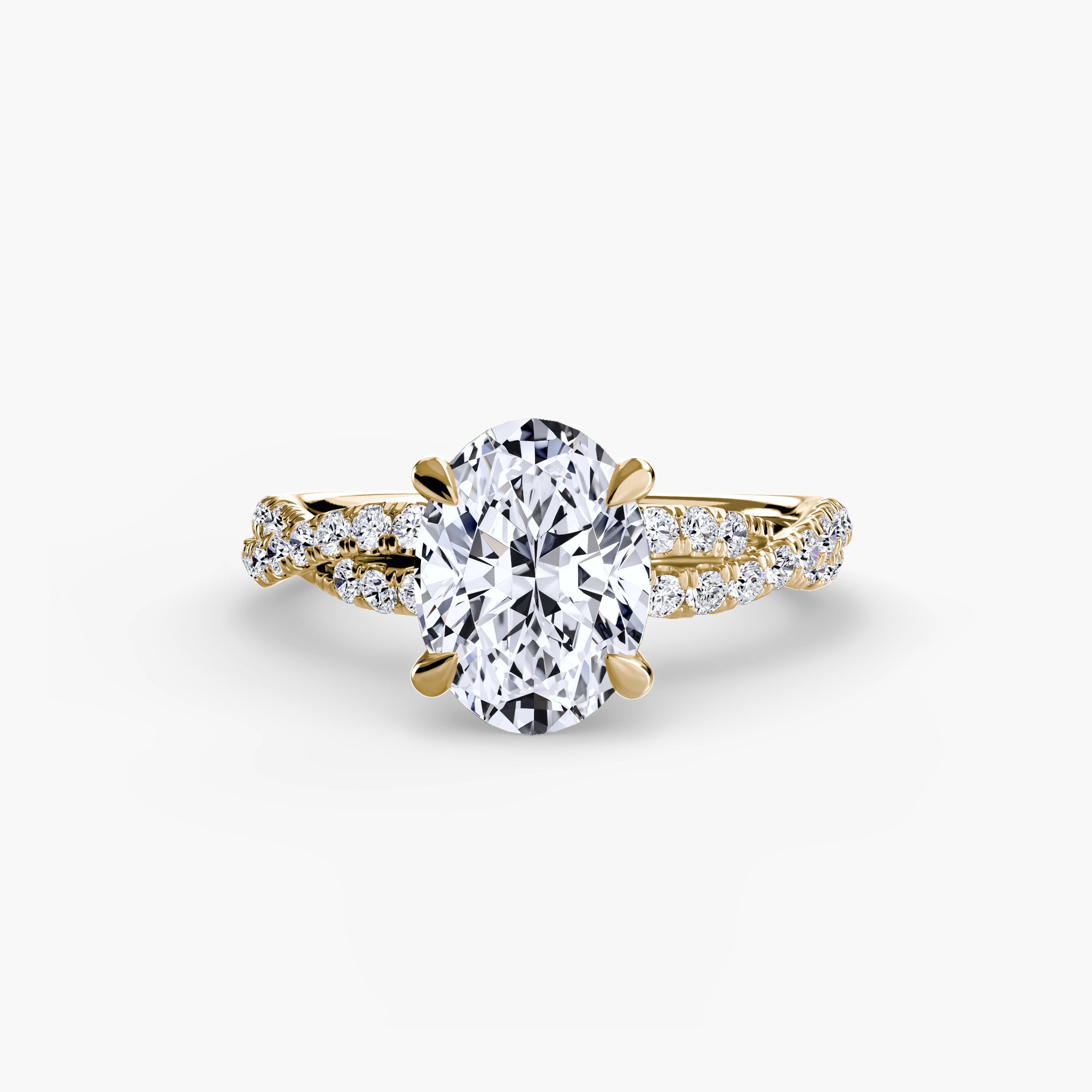 Twisted Pavé Solitaire