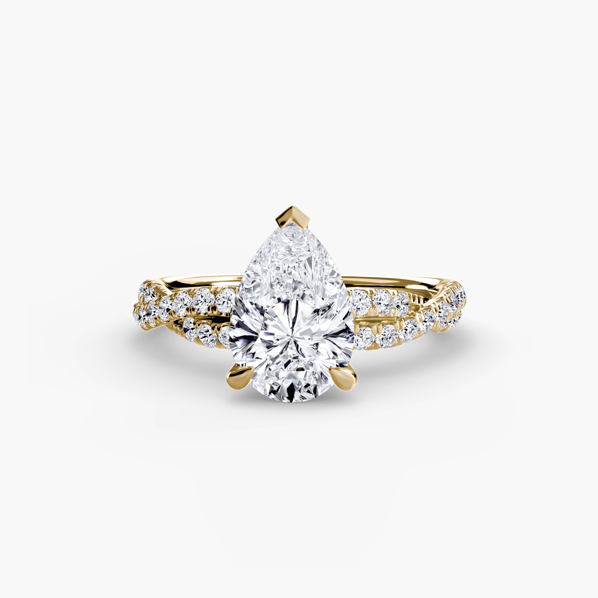 Twisted Pavé Solitaire