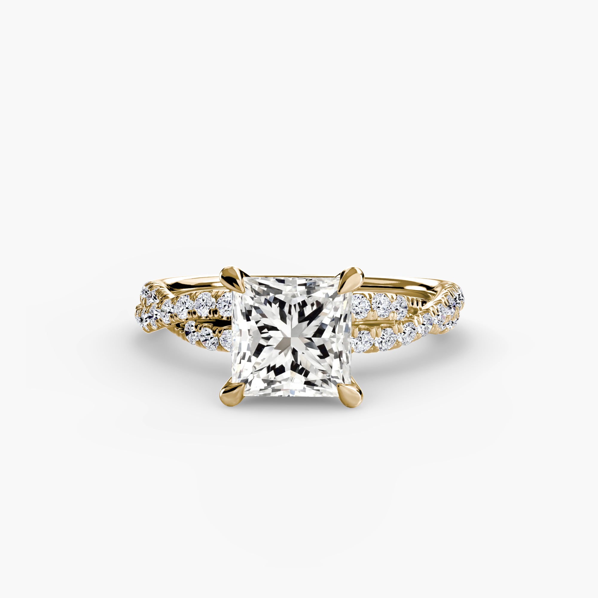 Twisted Pavé Solitaire