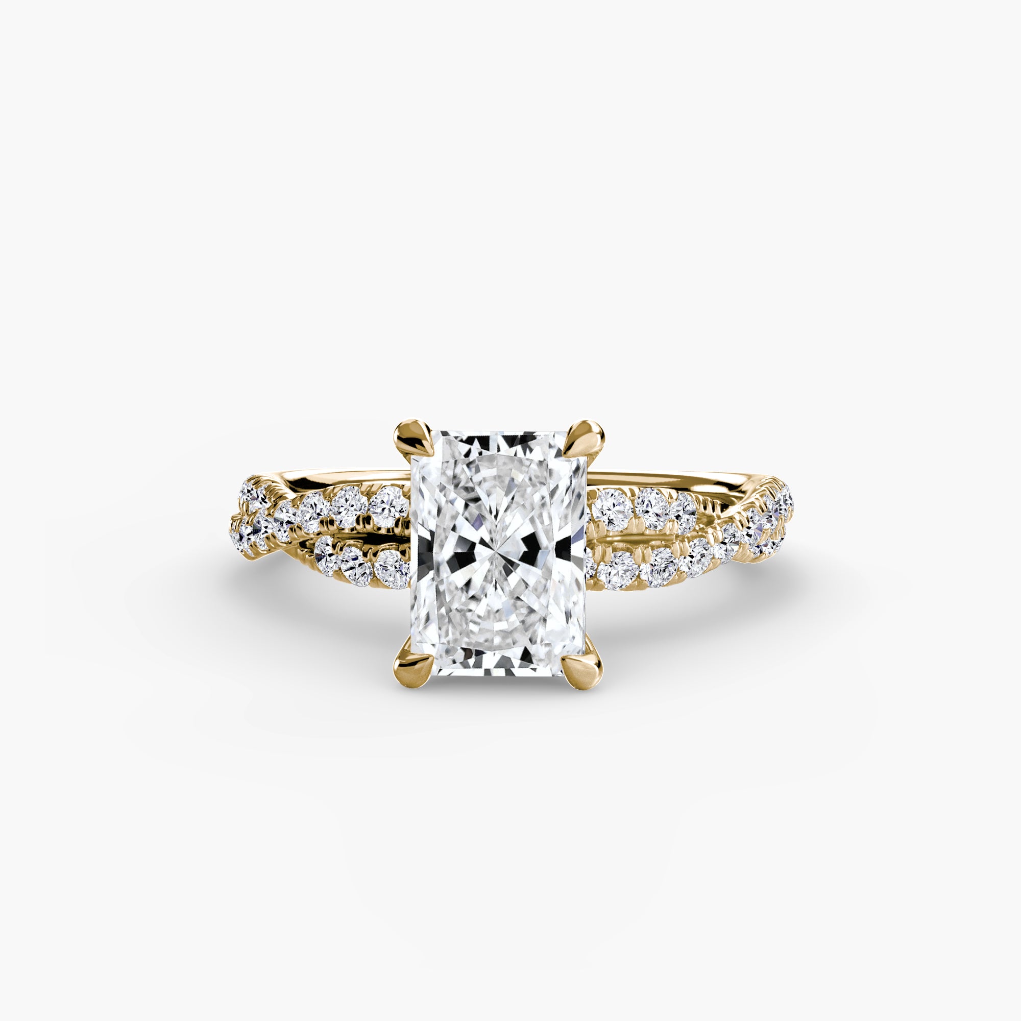 Twisted Pavé Solitaire
