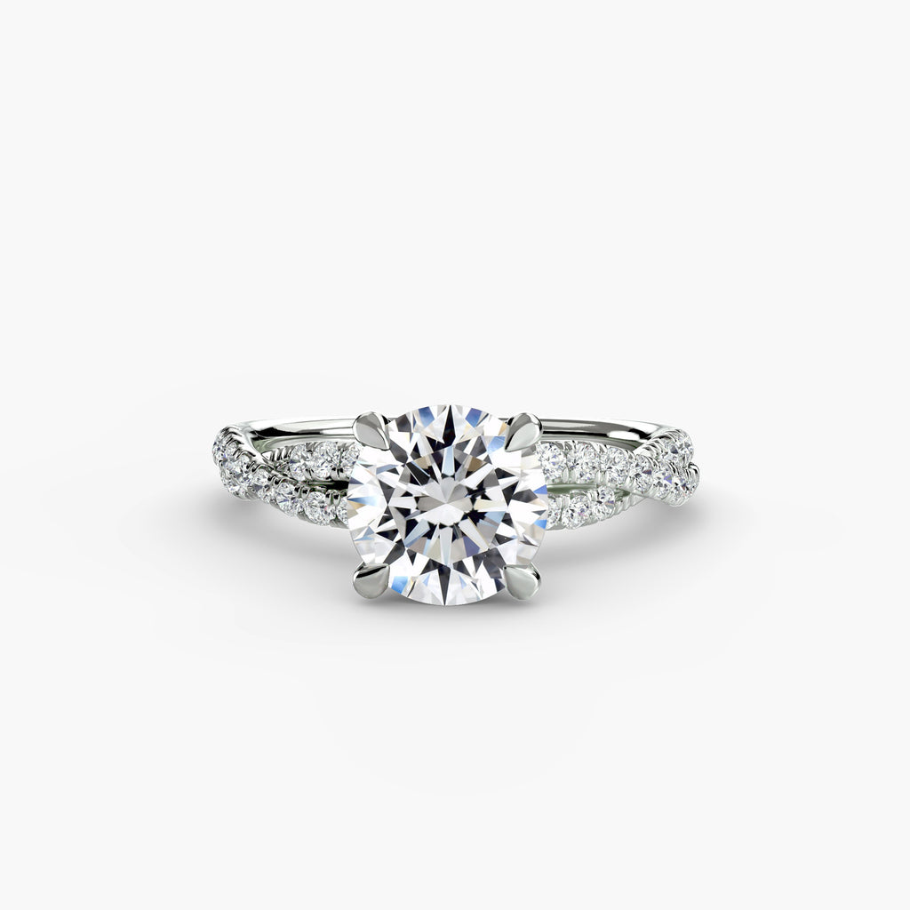 Twisted Pavé Solitaire