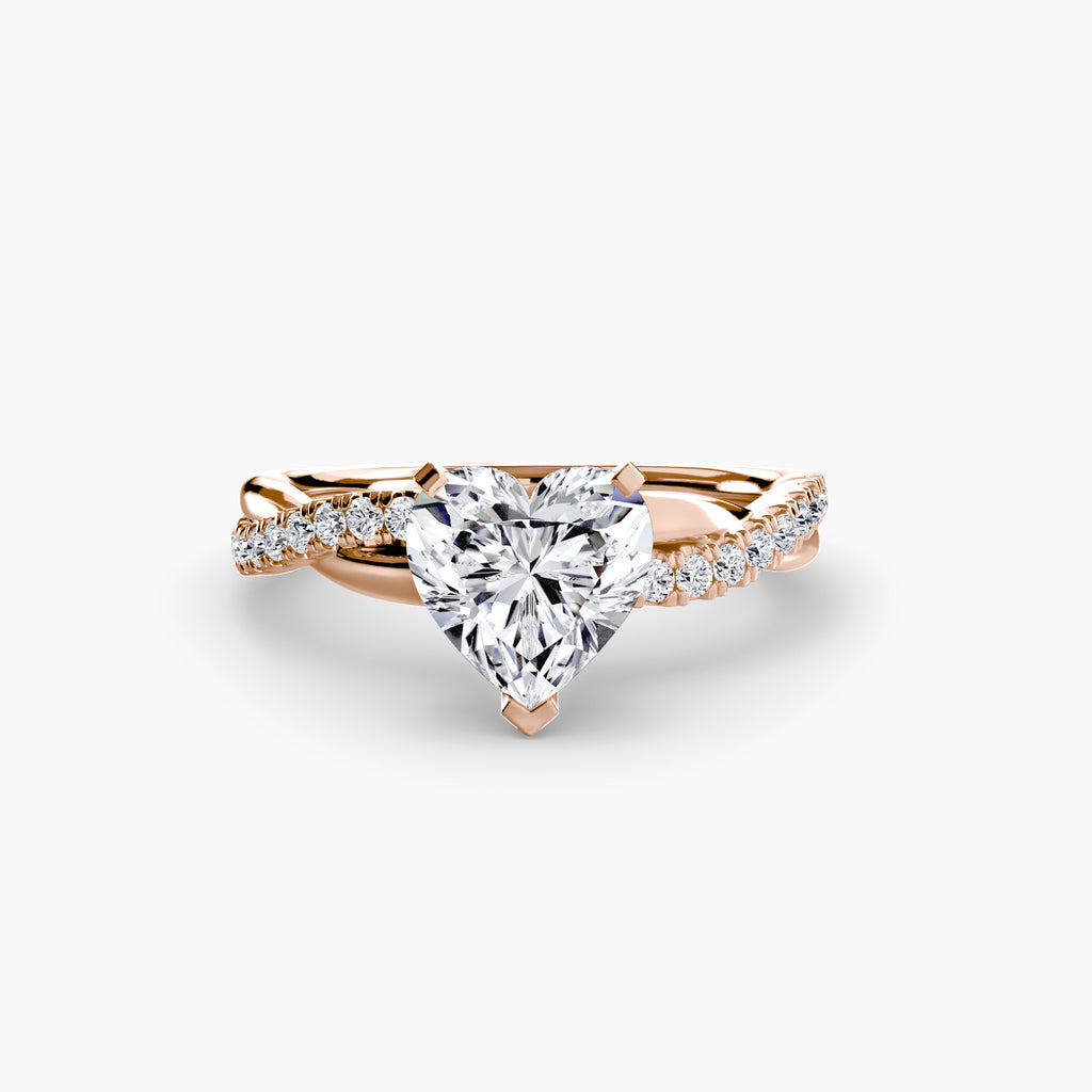 Emerald-Cut Twist Pavé