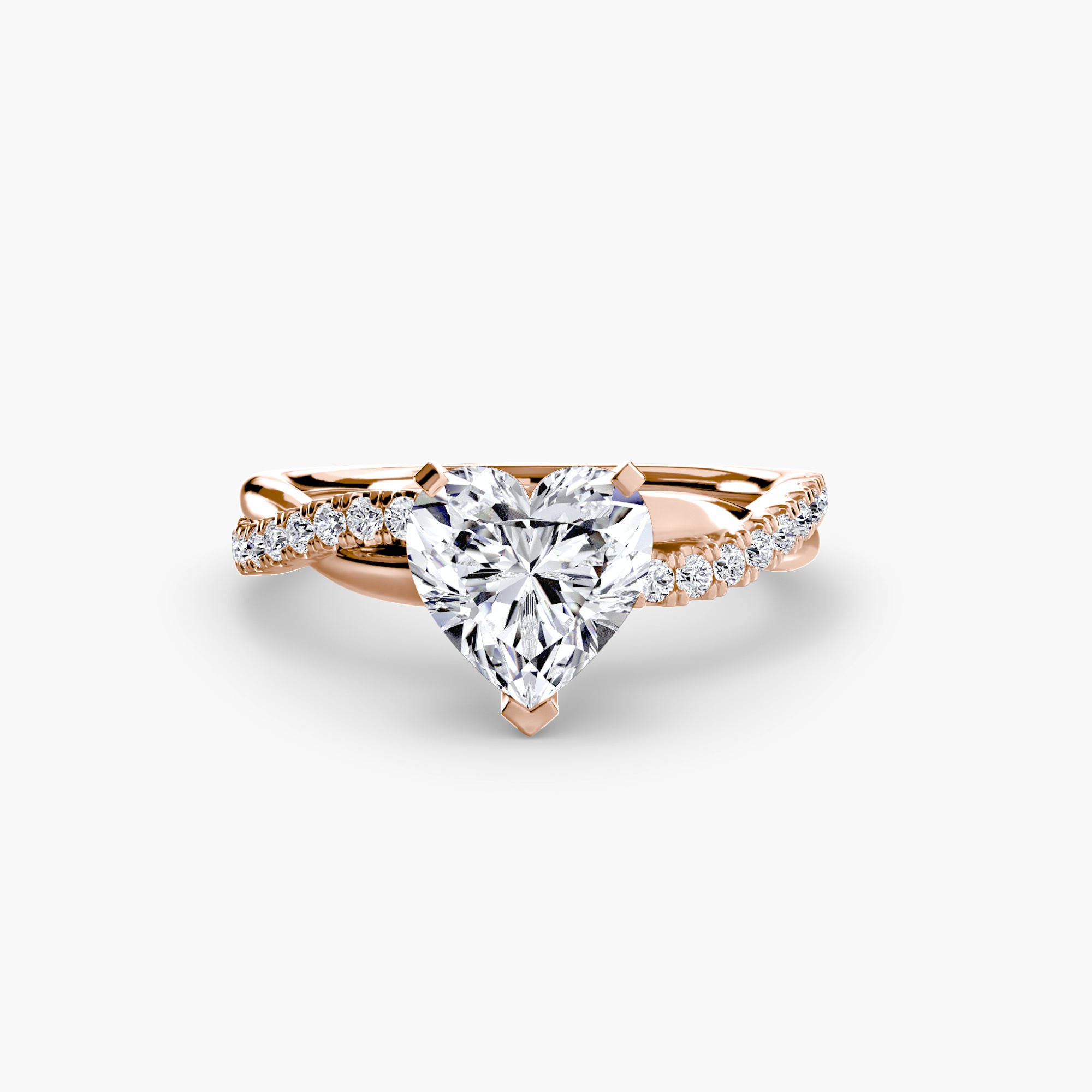 Emerald-Cut Twist Pavé