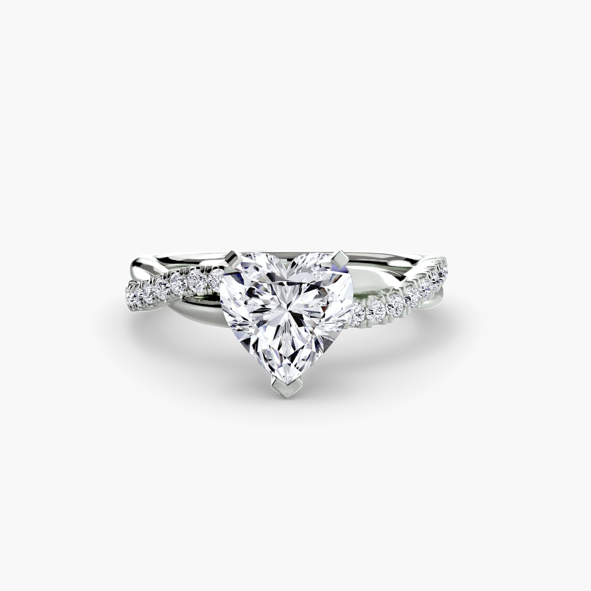 Emerald-Cut Twist Pavé